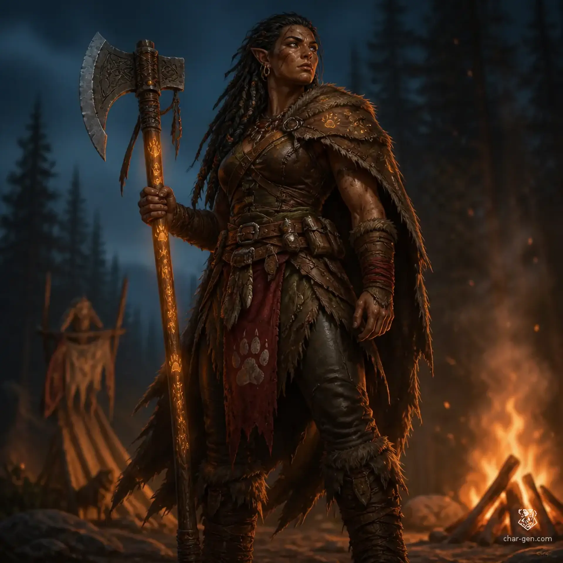 Tsherin Vasku - AI-generated fantasy Character