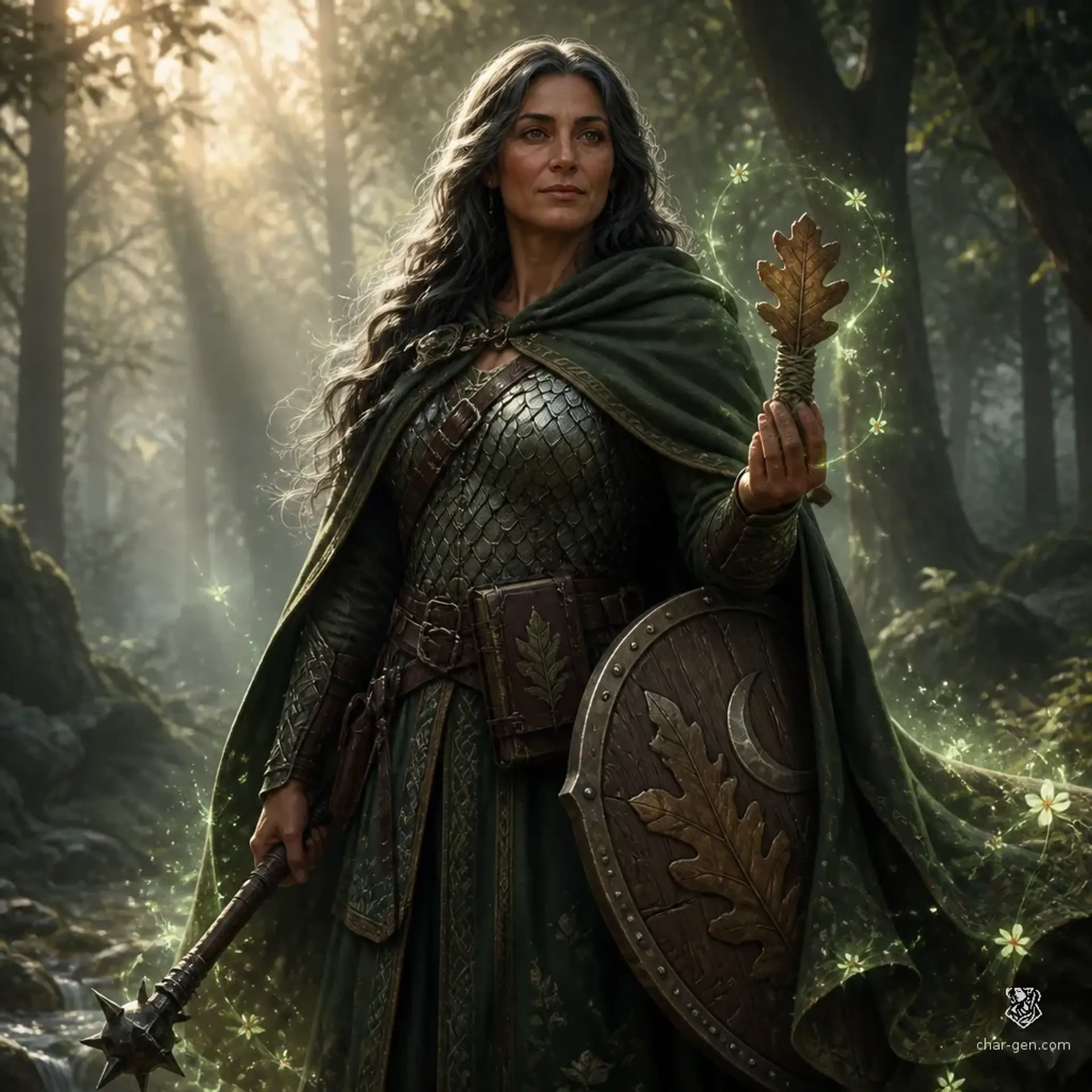 Hiereia "Nyctea" Neokoros - AI-generated fantasy Character