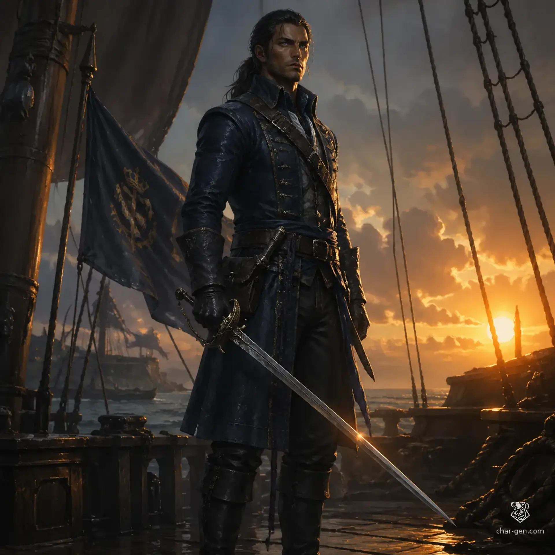 Kaelen Vess - AI-generated fantasy Character