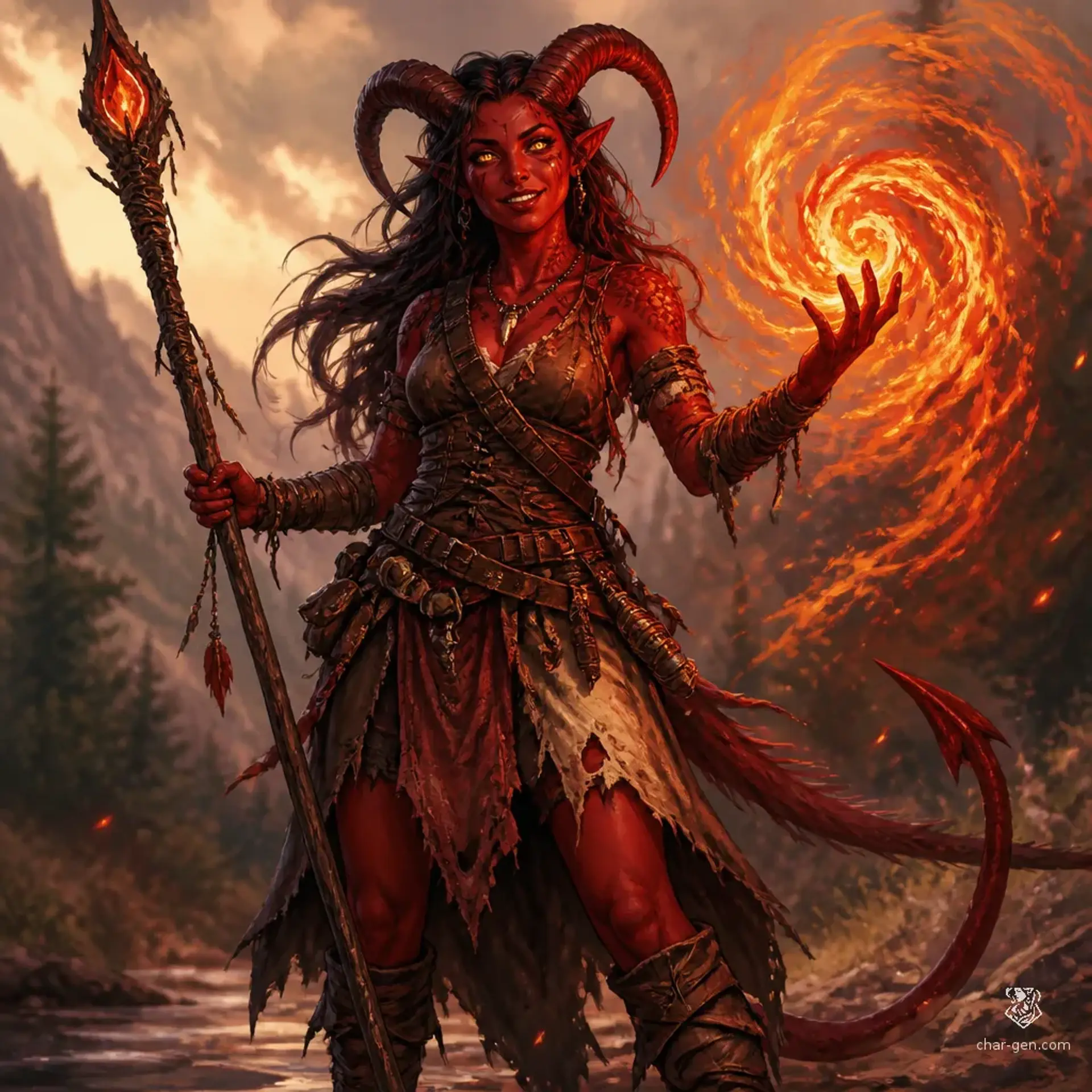 Lia - AI-generated fantasy Character