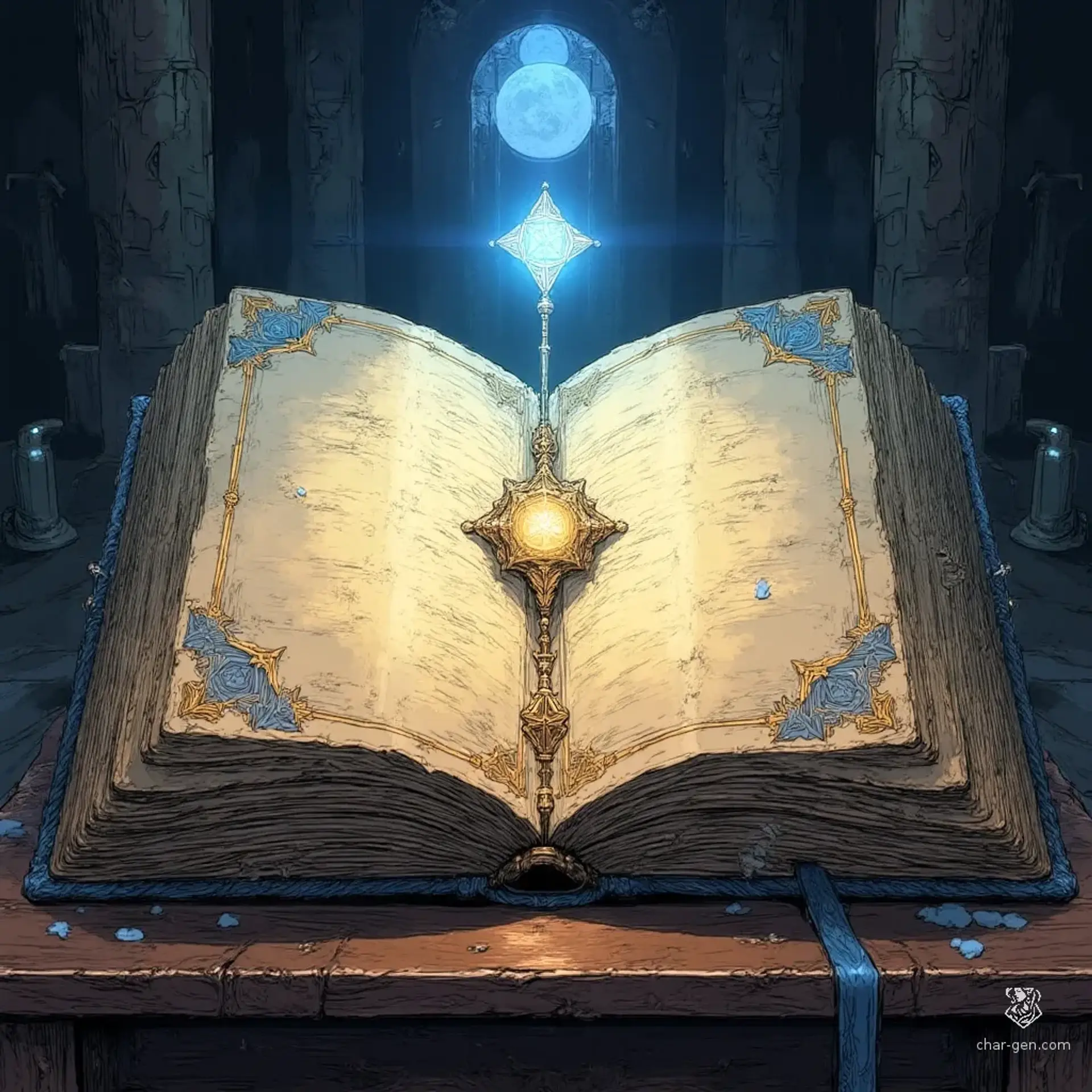Codex of the Astral Aegis - AI-generated fantasy Spellbook