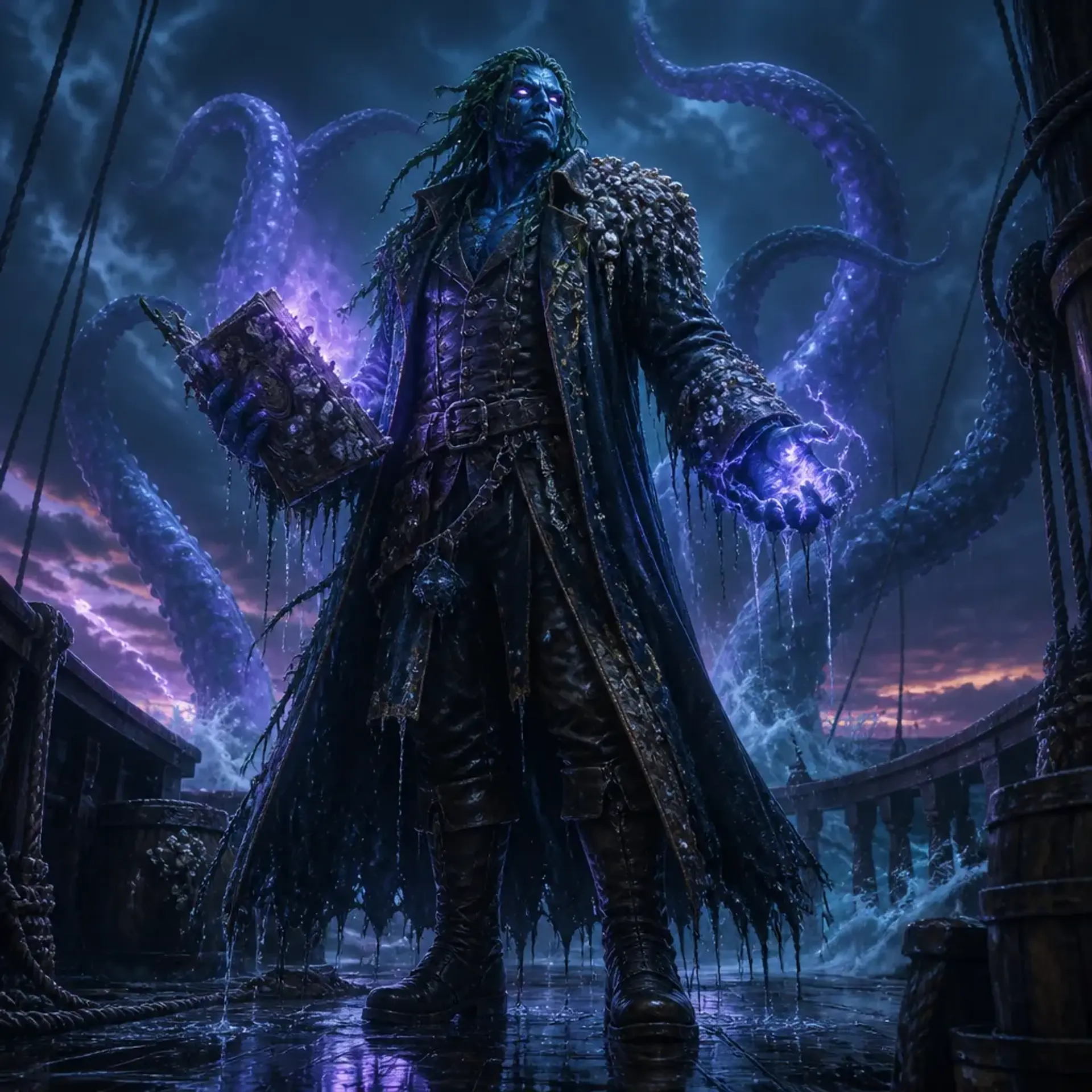 Salty Silas Vane - AI-generated fantasy Character