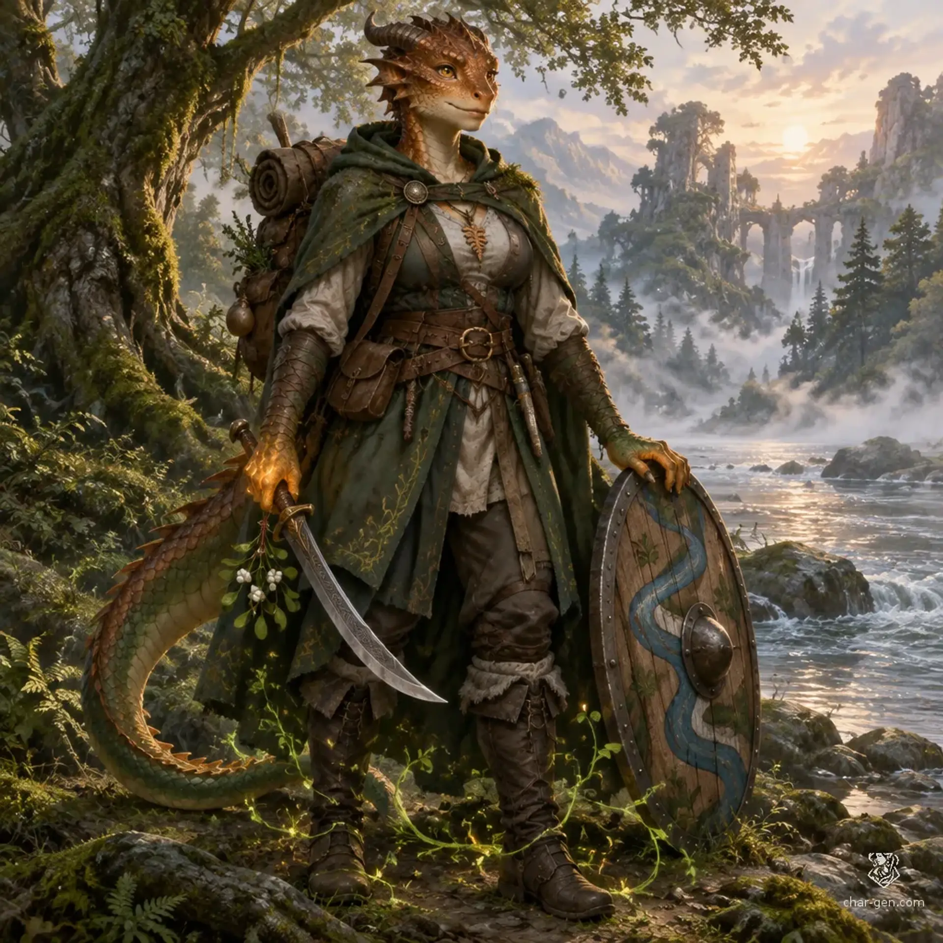 Mielu Vask - AI-generated fantasy Character