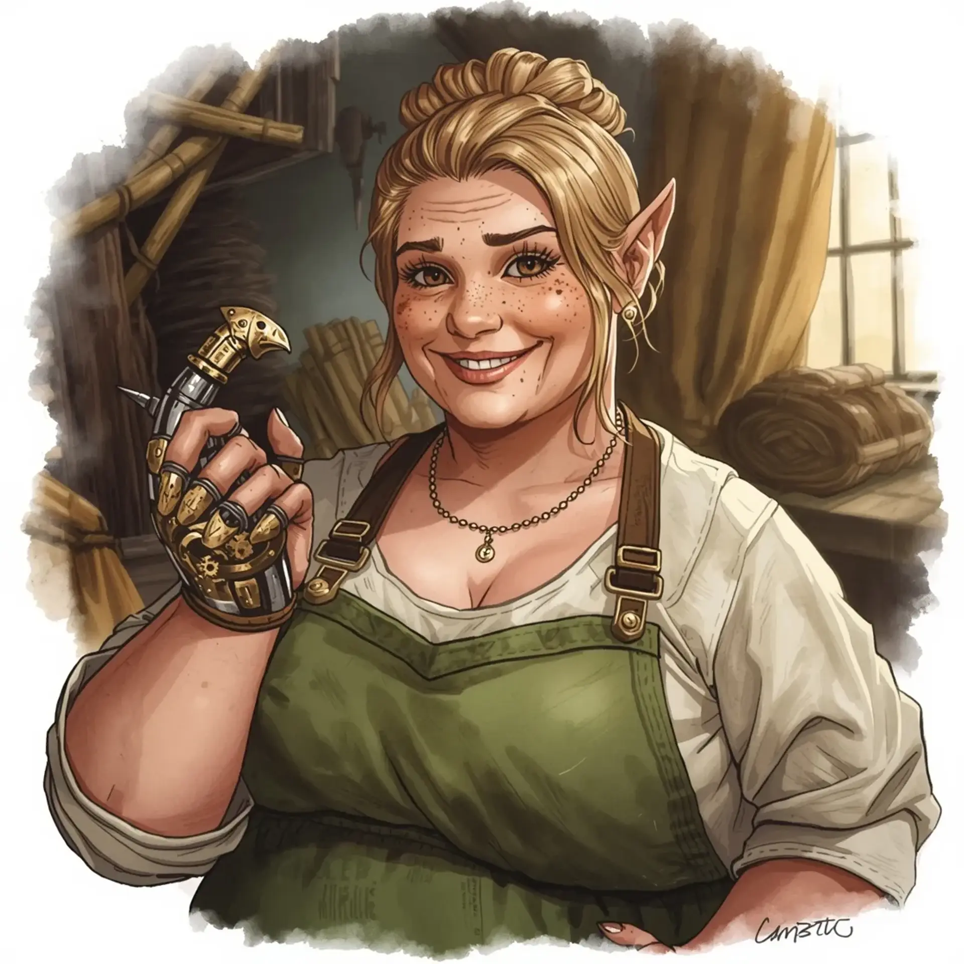 Purnie Pippinstep - AI-generated fantasy NPC