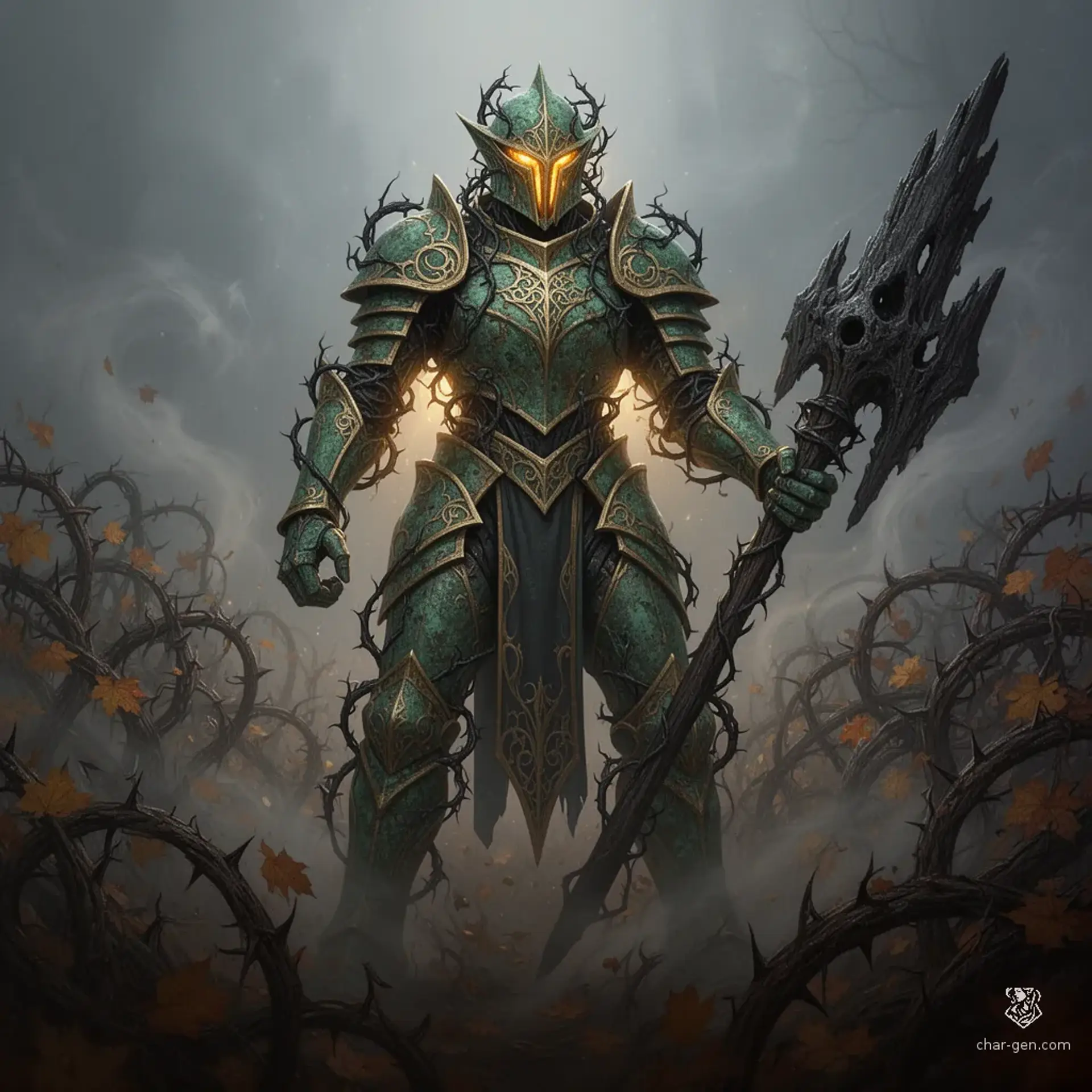 The Hollow Sentinel - AI-generated fantasy Monster