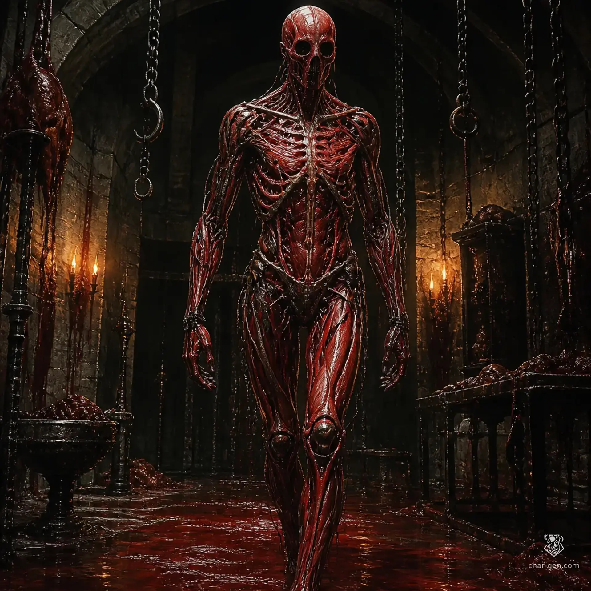 Flayed Sentinel - AI-generated fantasy Monster