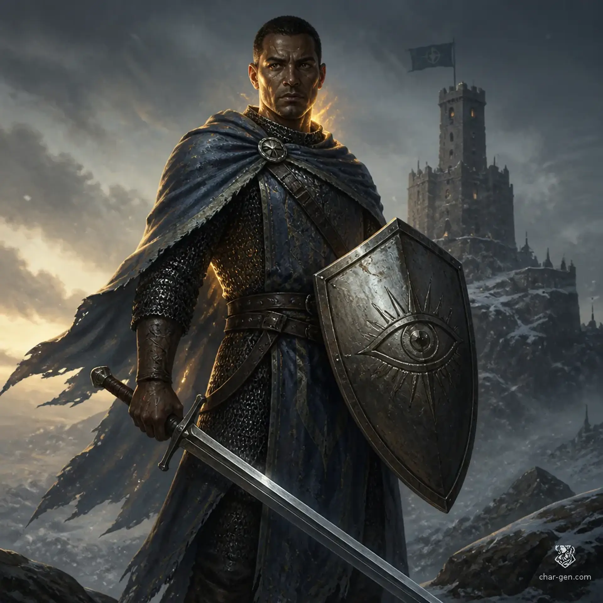 Malku Salla - AI-generated fantasy Character
