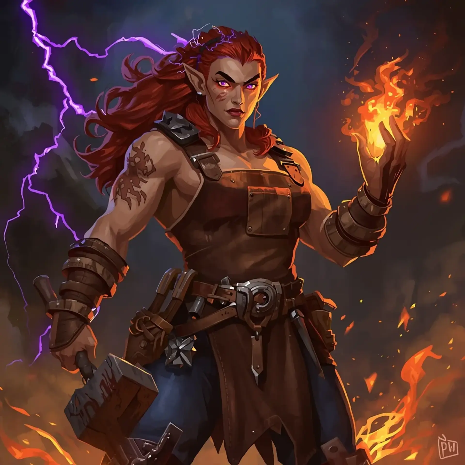 Aelira - AI-generated fantasy Character
