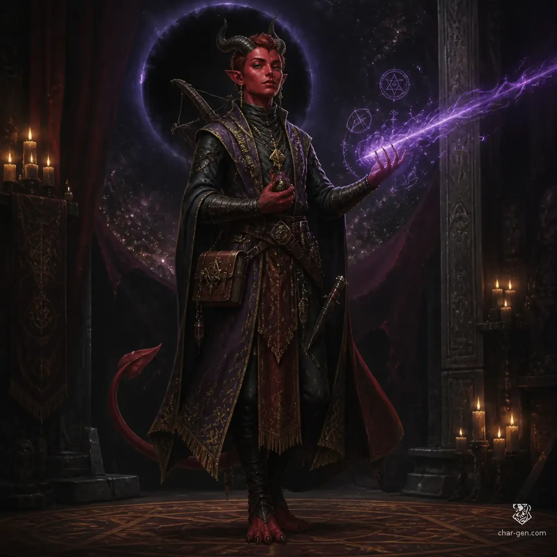 Zaqir Vost - AI-generated fantasy Character