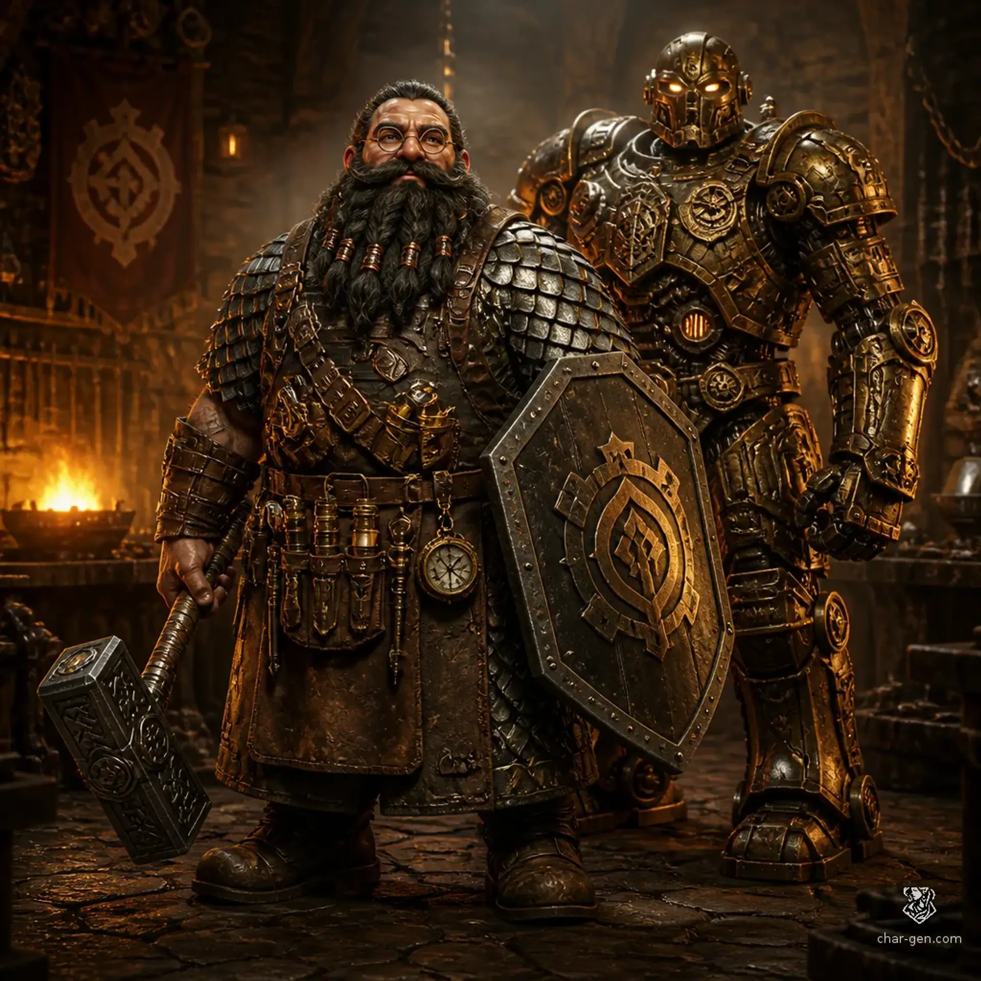 Brannic Geargild - AI-generated fantasy Character