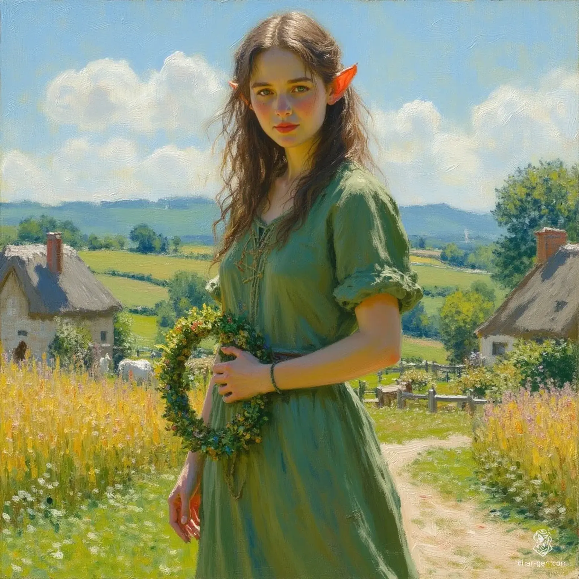 Miriën Calleneth - AI-generated fantasy NPC