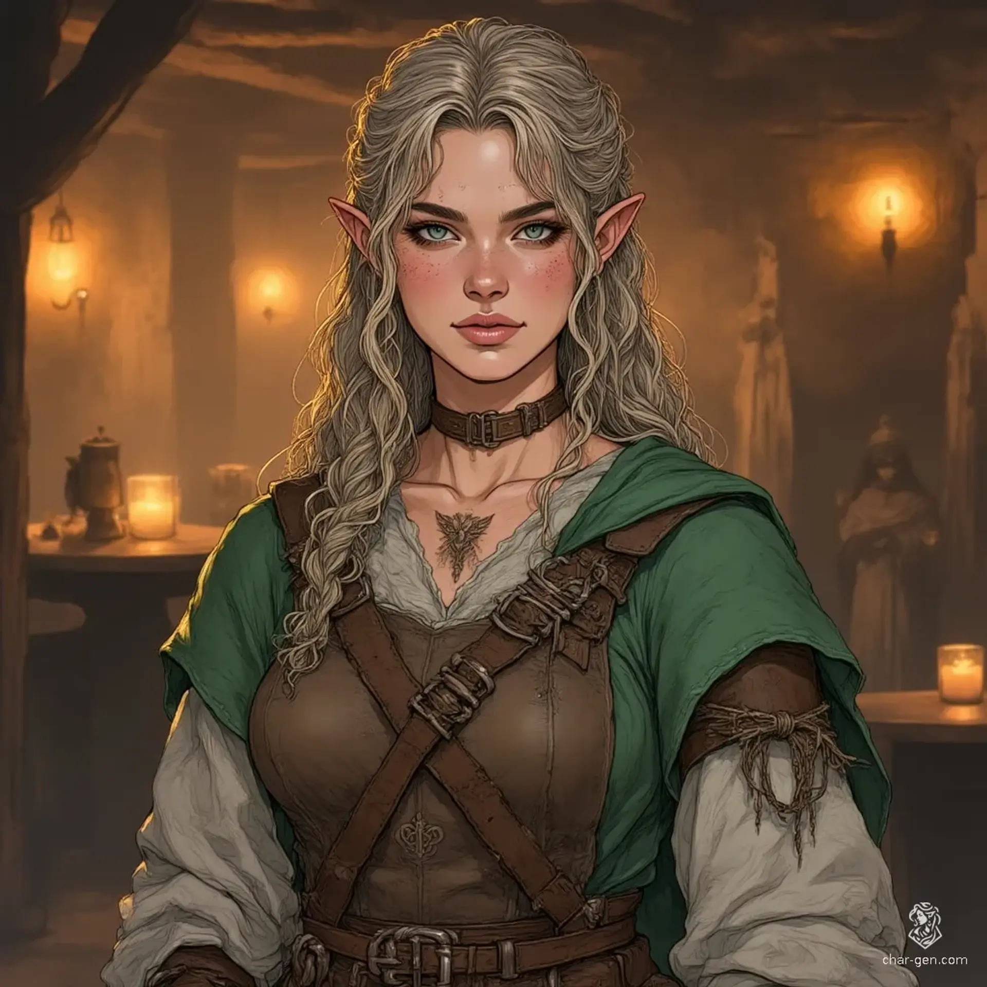 Liora Silverleaf - AI-generated fantasy NPC