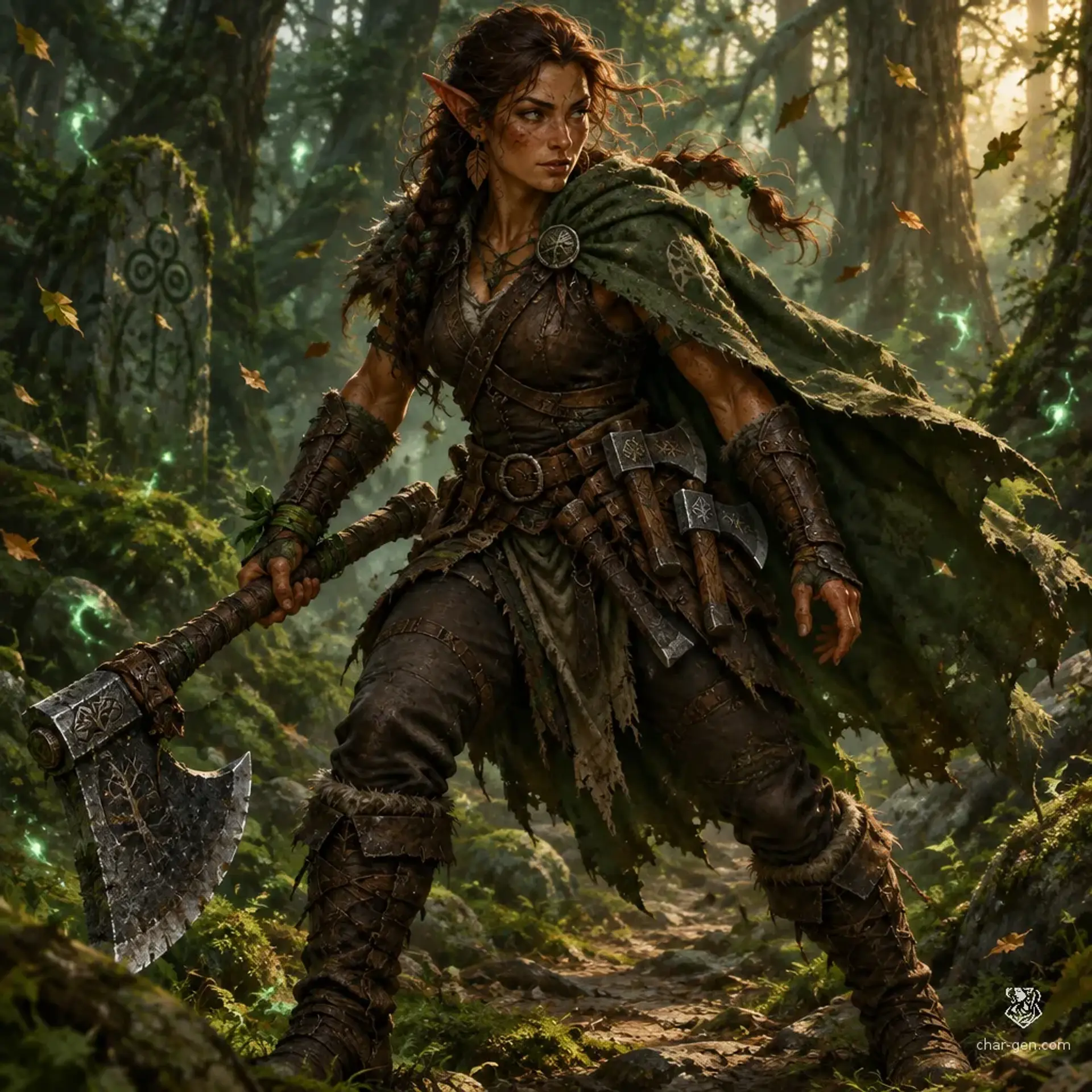 Alora - AI-generated fantasy Character