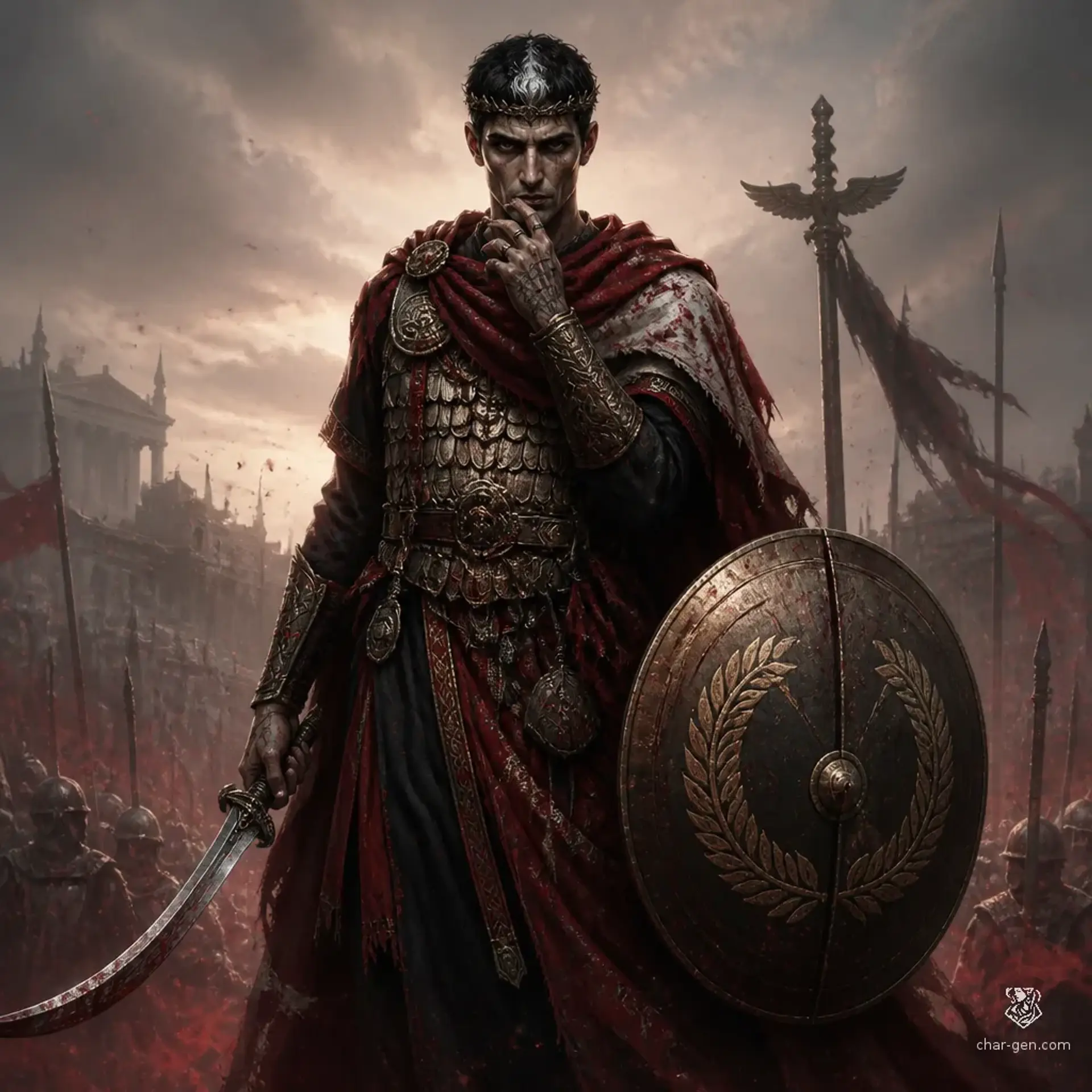 Octavian - AI-generated fantasy Character