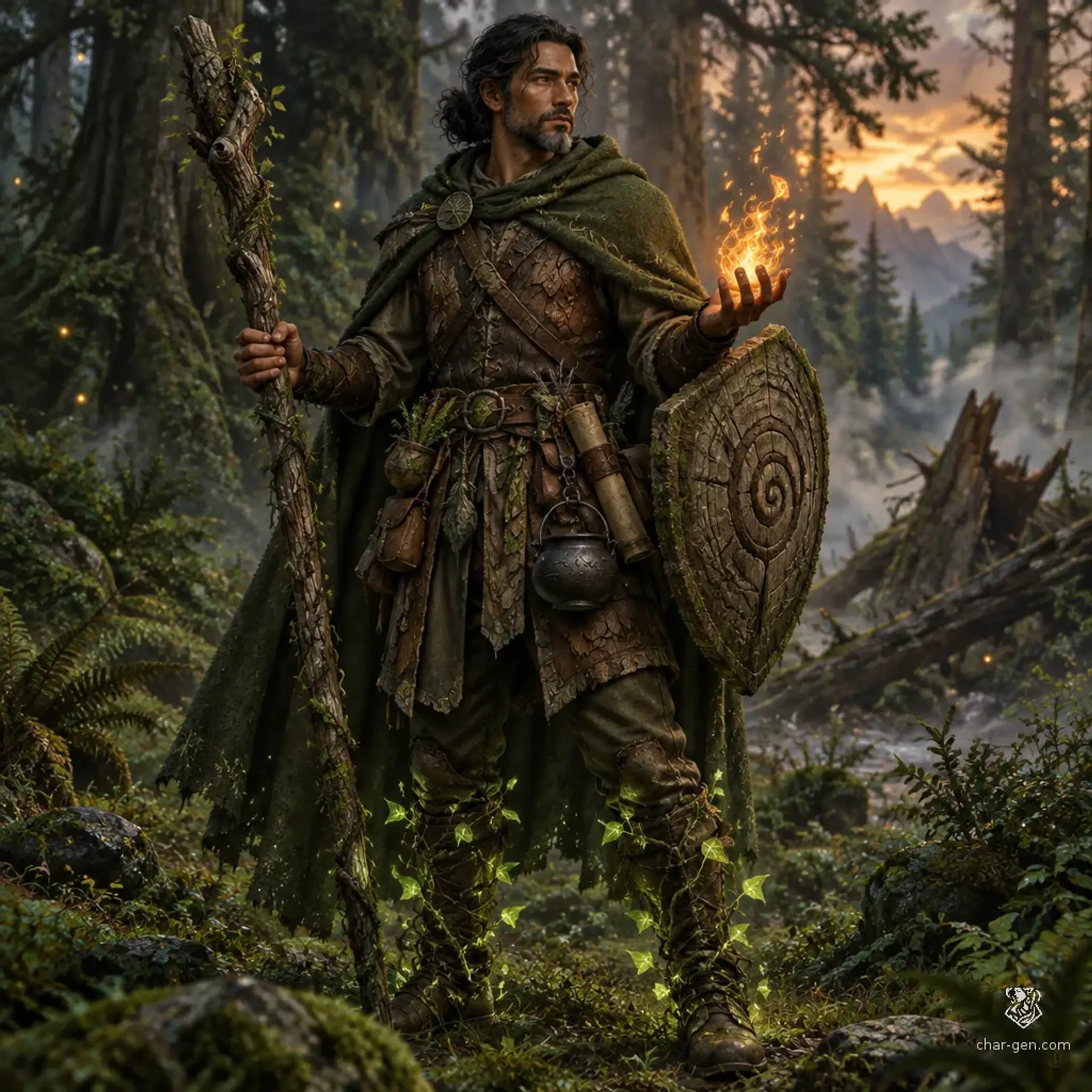 Tavian Llewelyn - AI-generated fantasy Character