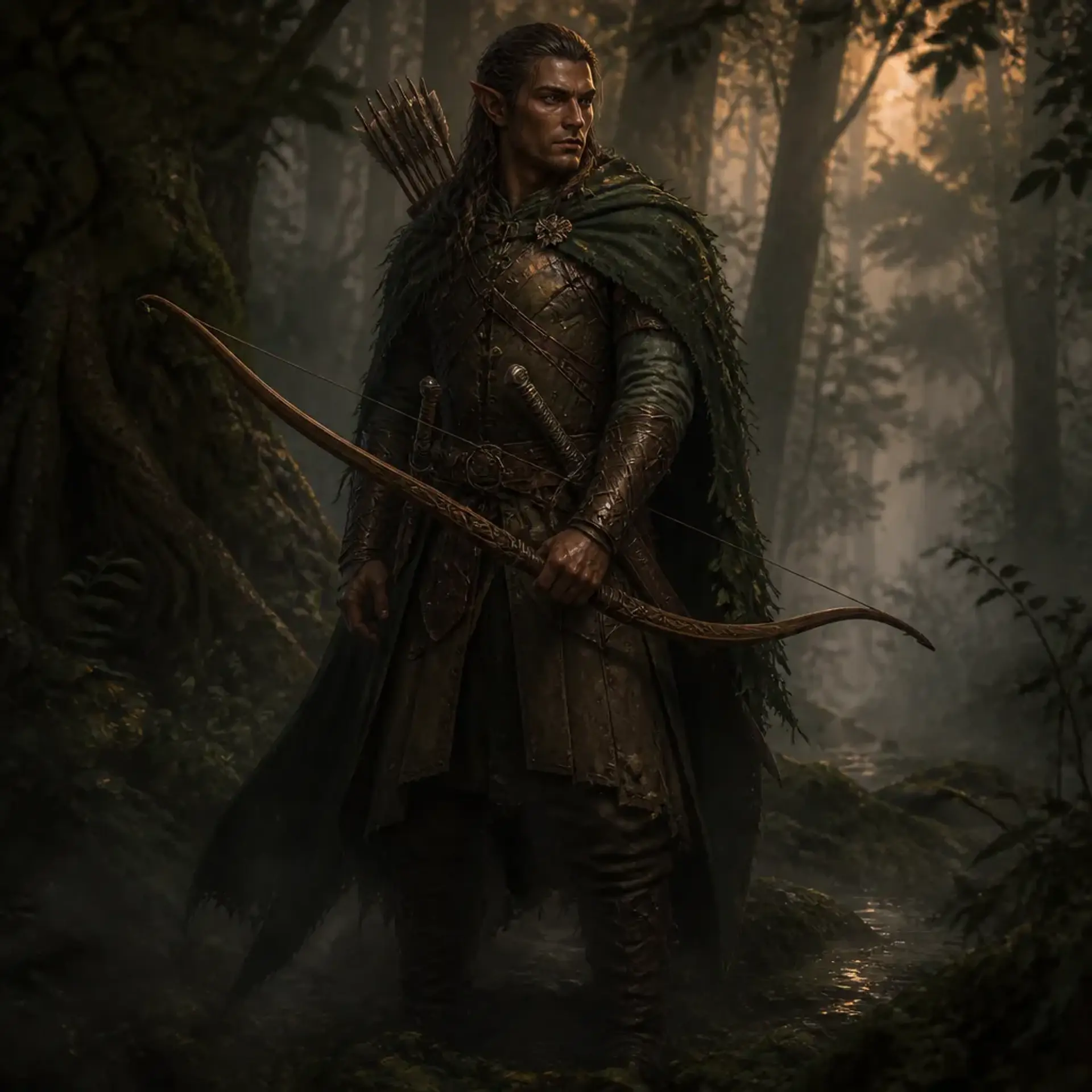 Theren Blight-Bane Meliamne - AI-generated fantasy Character