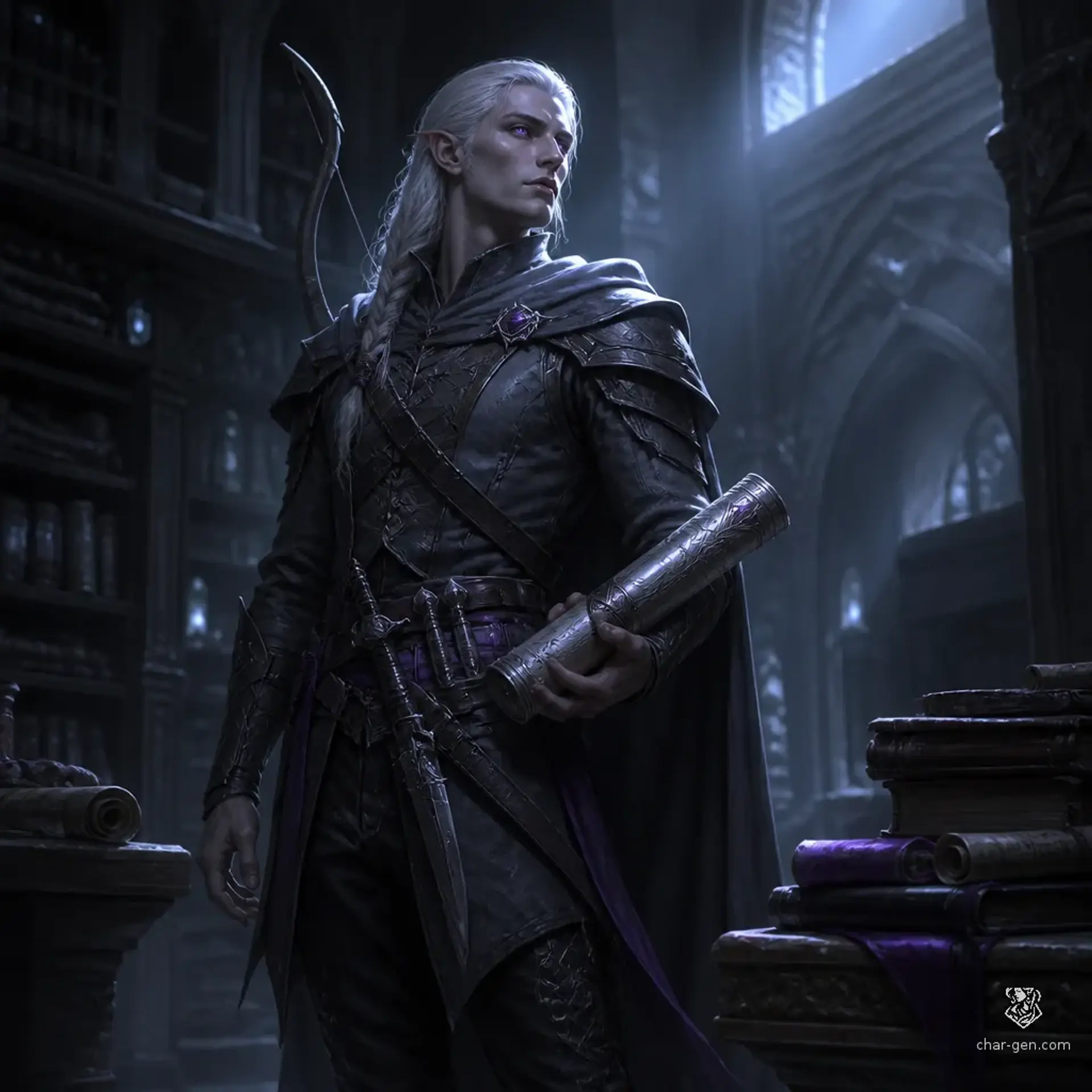 Taladore Darkhelm - AI-generated fantasy Character
