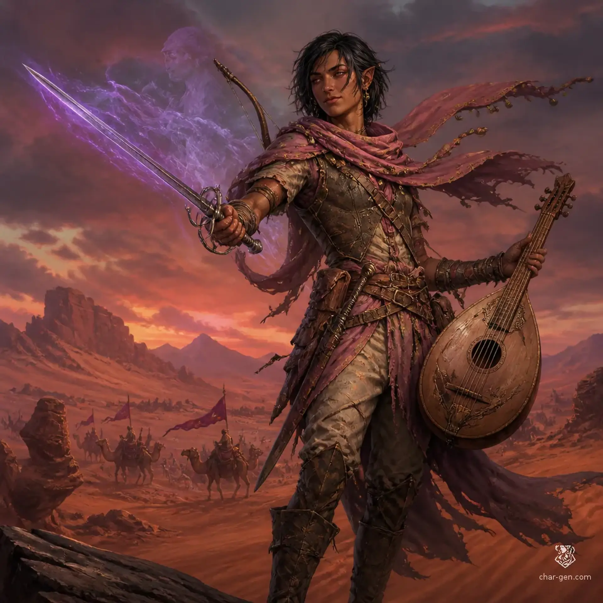 Ravva Fang - AI-generated fantasy Character