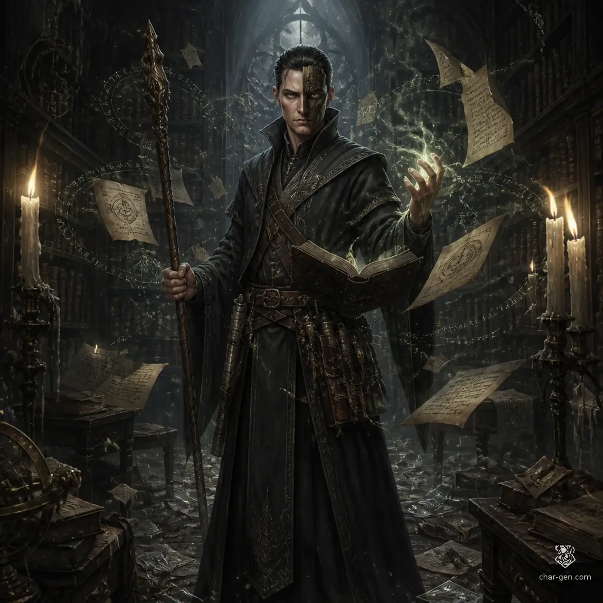 Esketh van Thurn - AI-generated fantasy Character