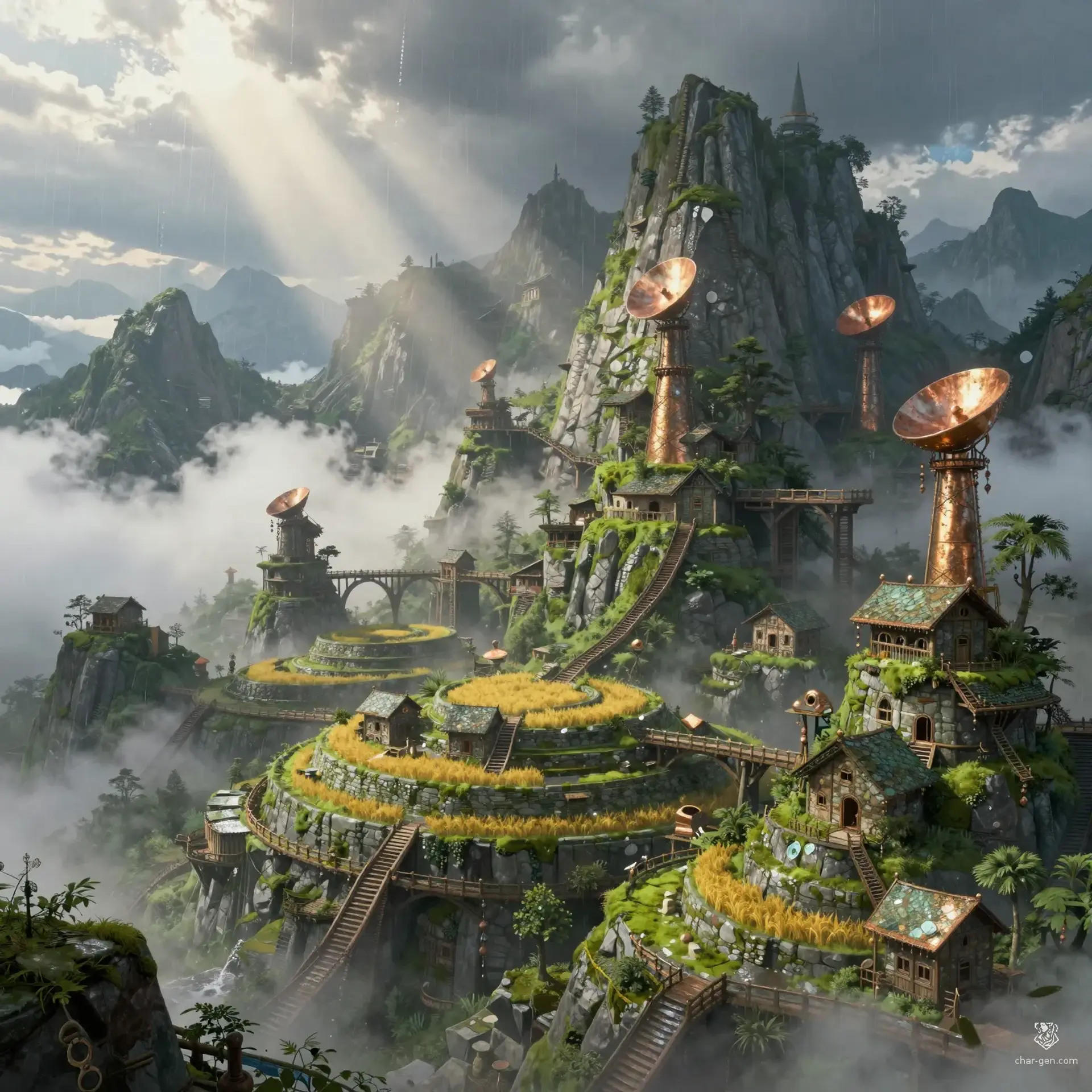 Verdant-Cross - AI-generated fantasy Settlement