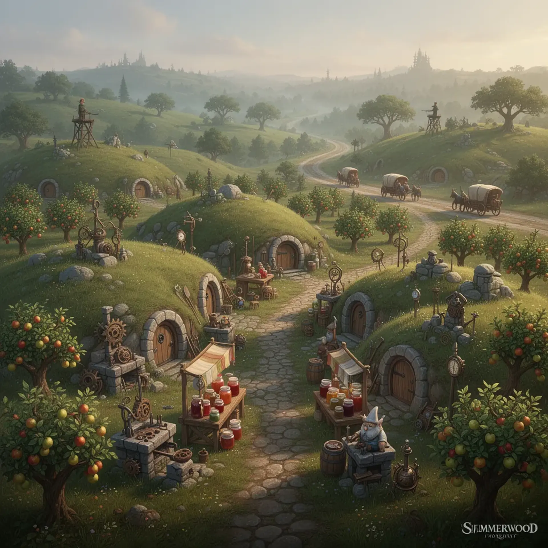Summerwood - AI-generated fantasy Settlement