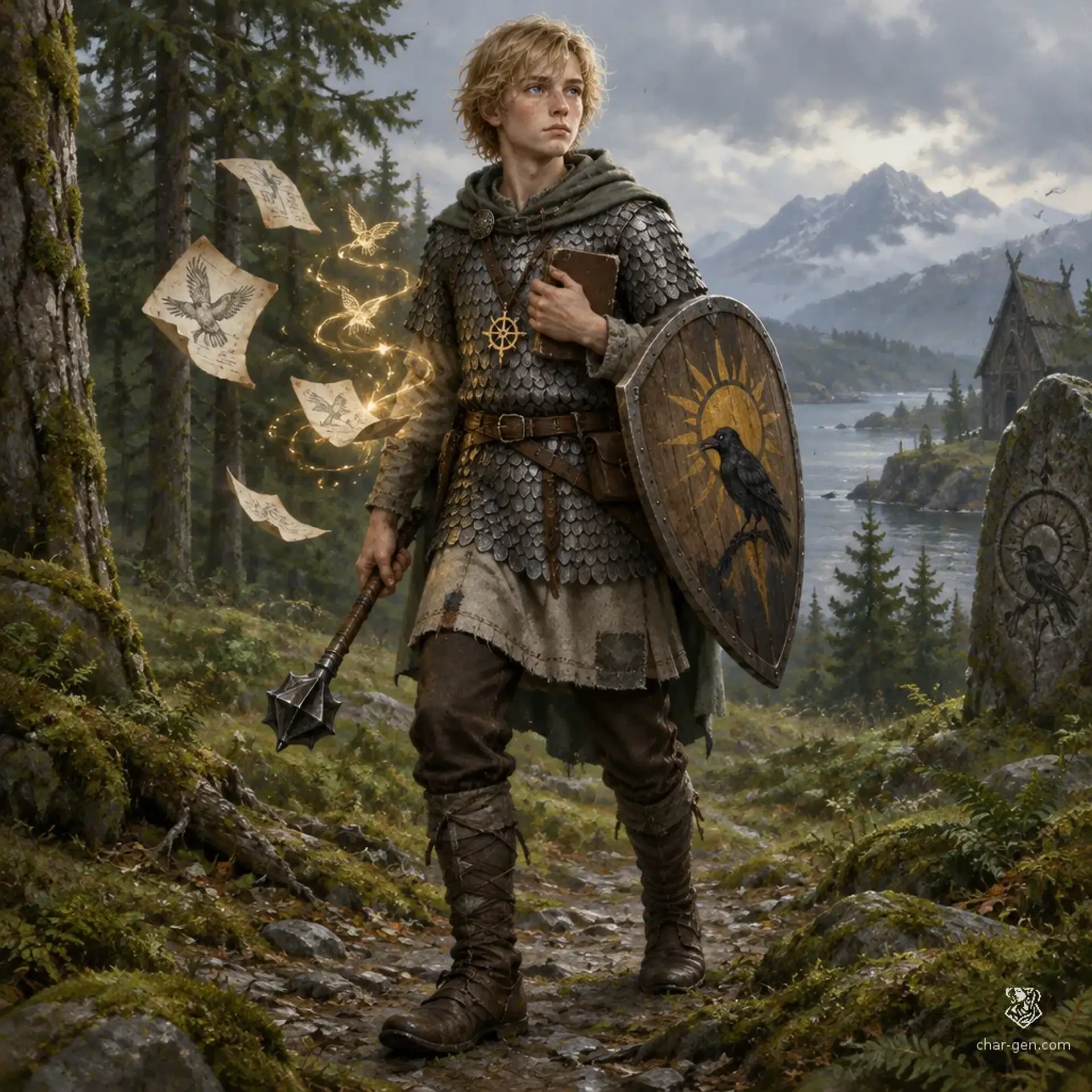 Emil Sæth - AI-generated fantasy Character