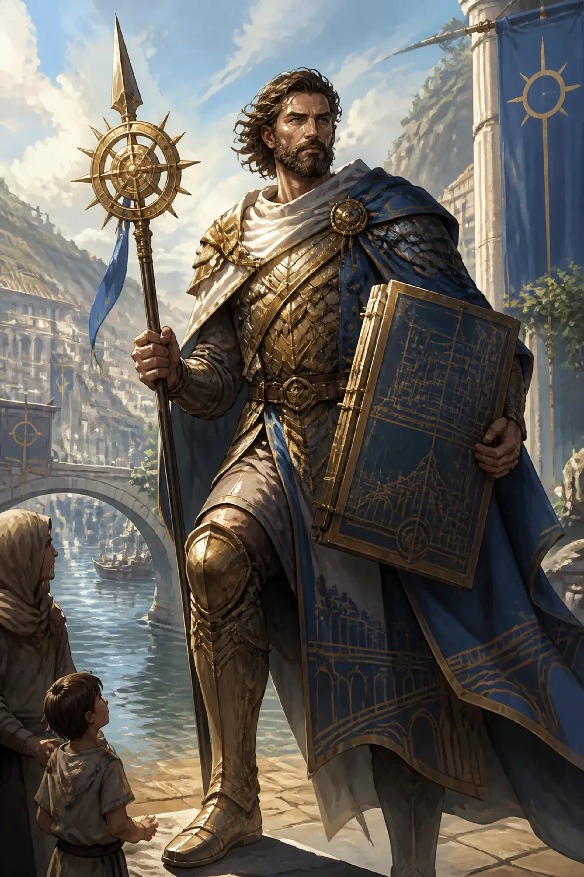 The Weir of Three Currents - AI-generated fantasy Pantheon