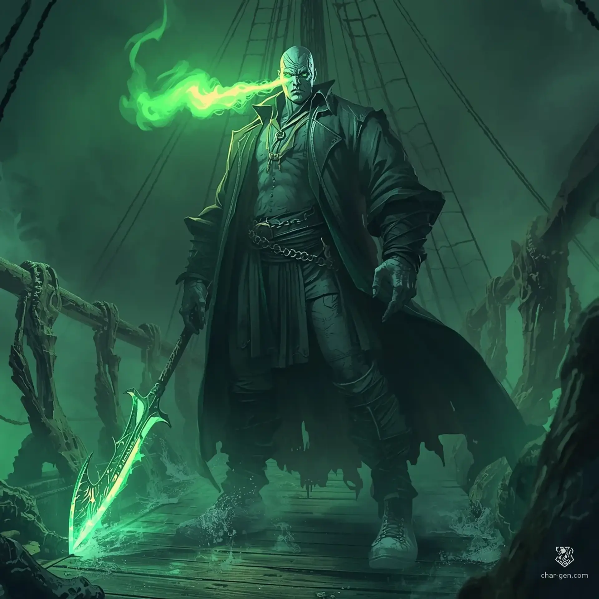 Captain Malphas Sterling, The Iron-Eye | Fantasy Monster Generated by ...