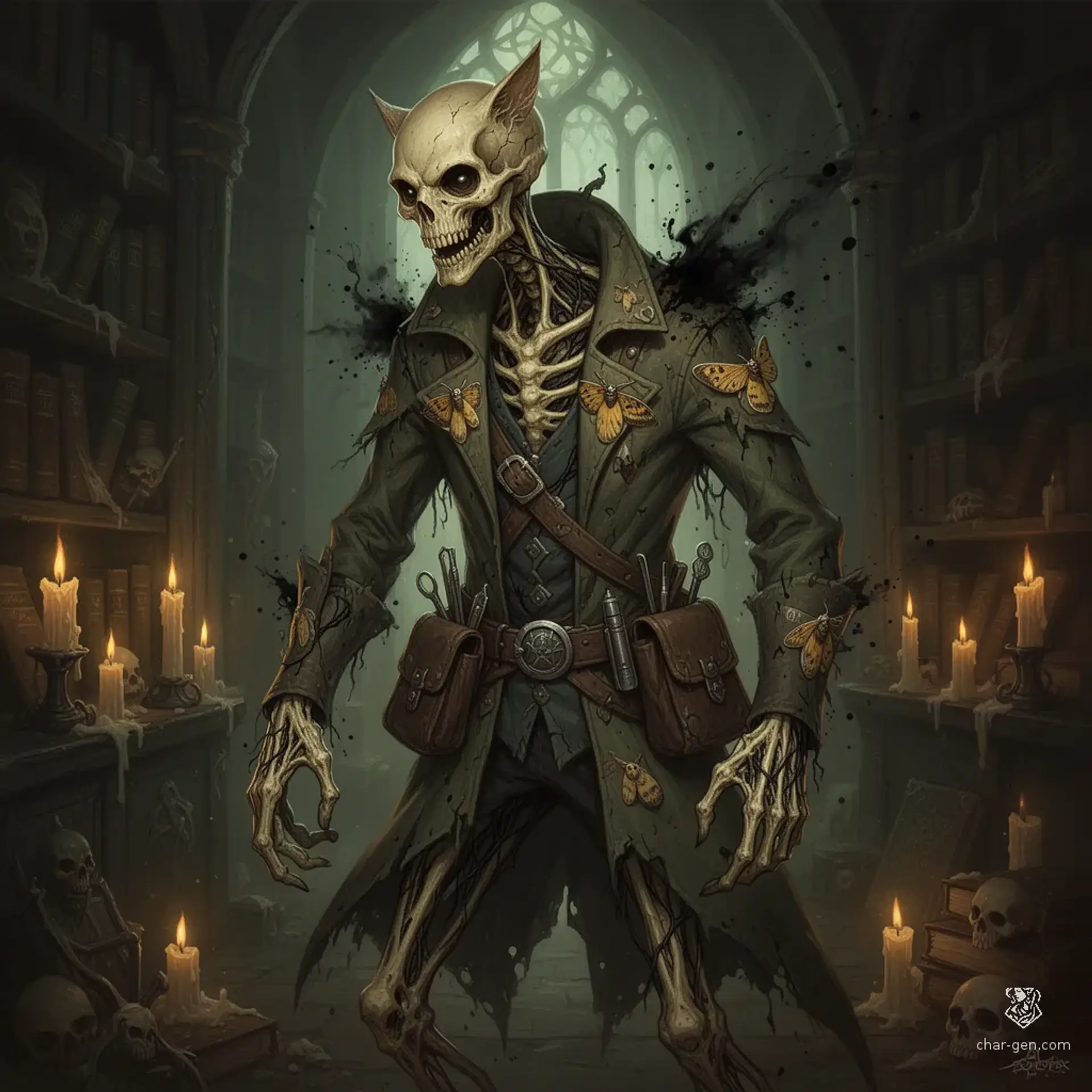Valerius 'The Moth' Vane - AI-generated fantasy NPC