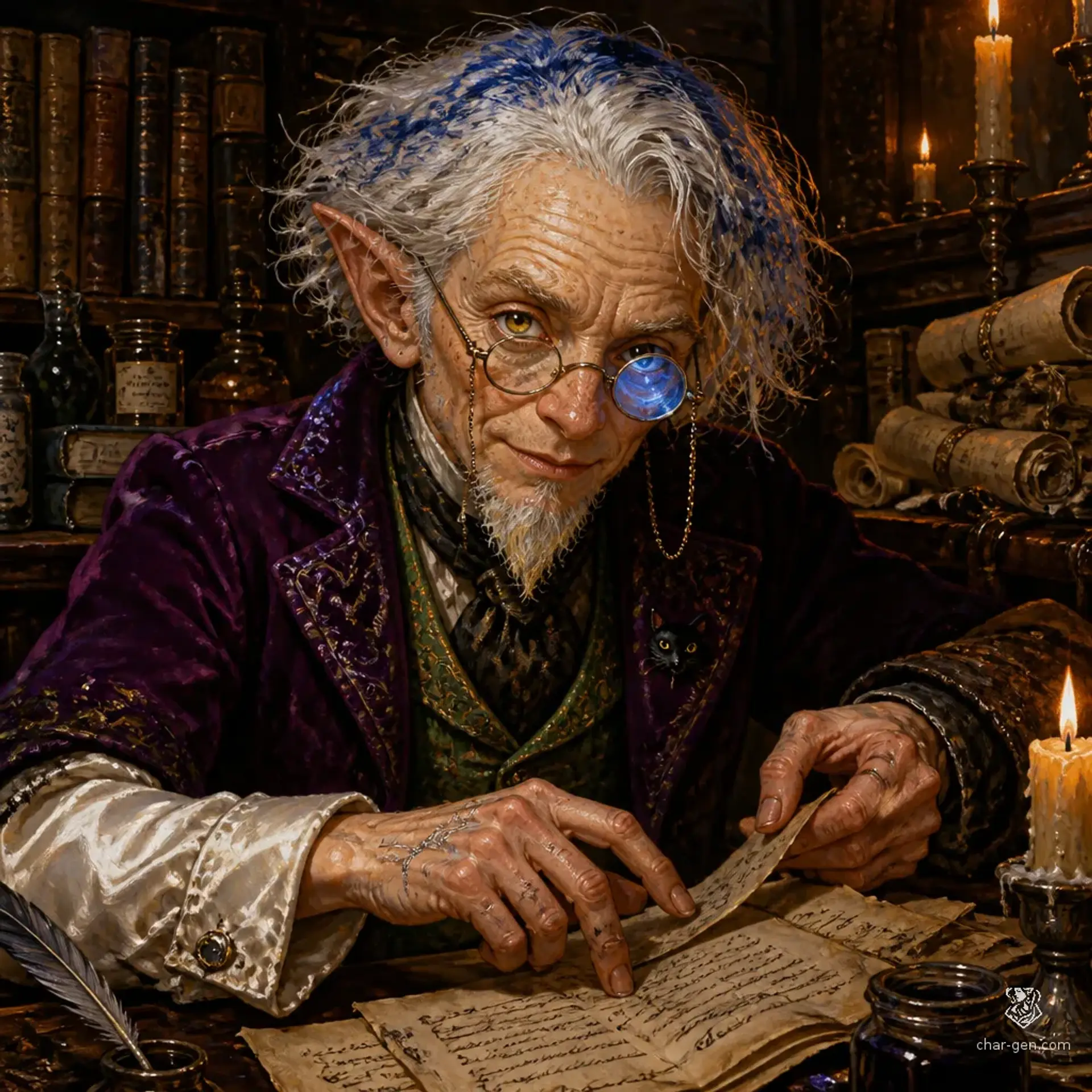 Pellin Moonquill - AI-generated fantasy NPC