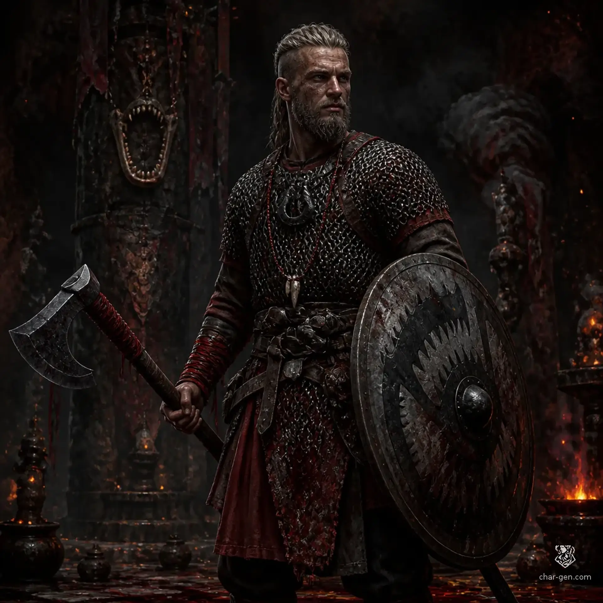 Erlik Vardun - AI-generated fantasy Character