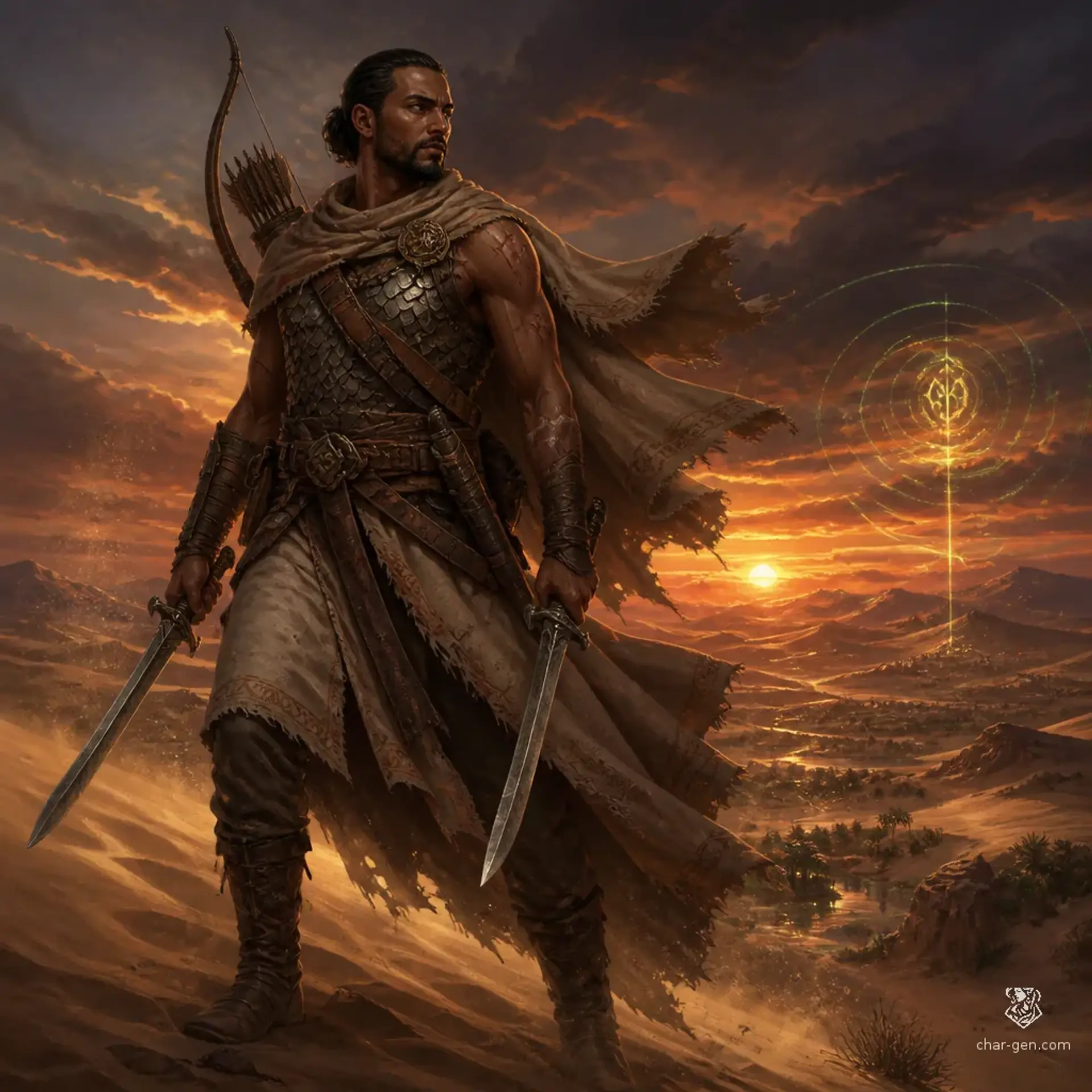 Mauqari Amaru - AI-generated fantasy Character