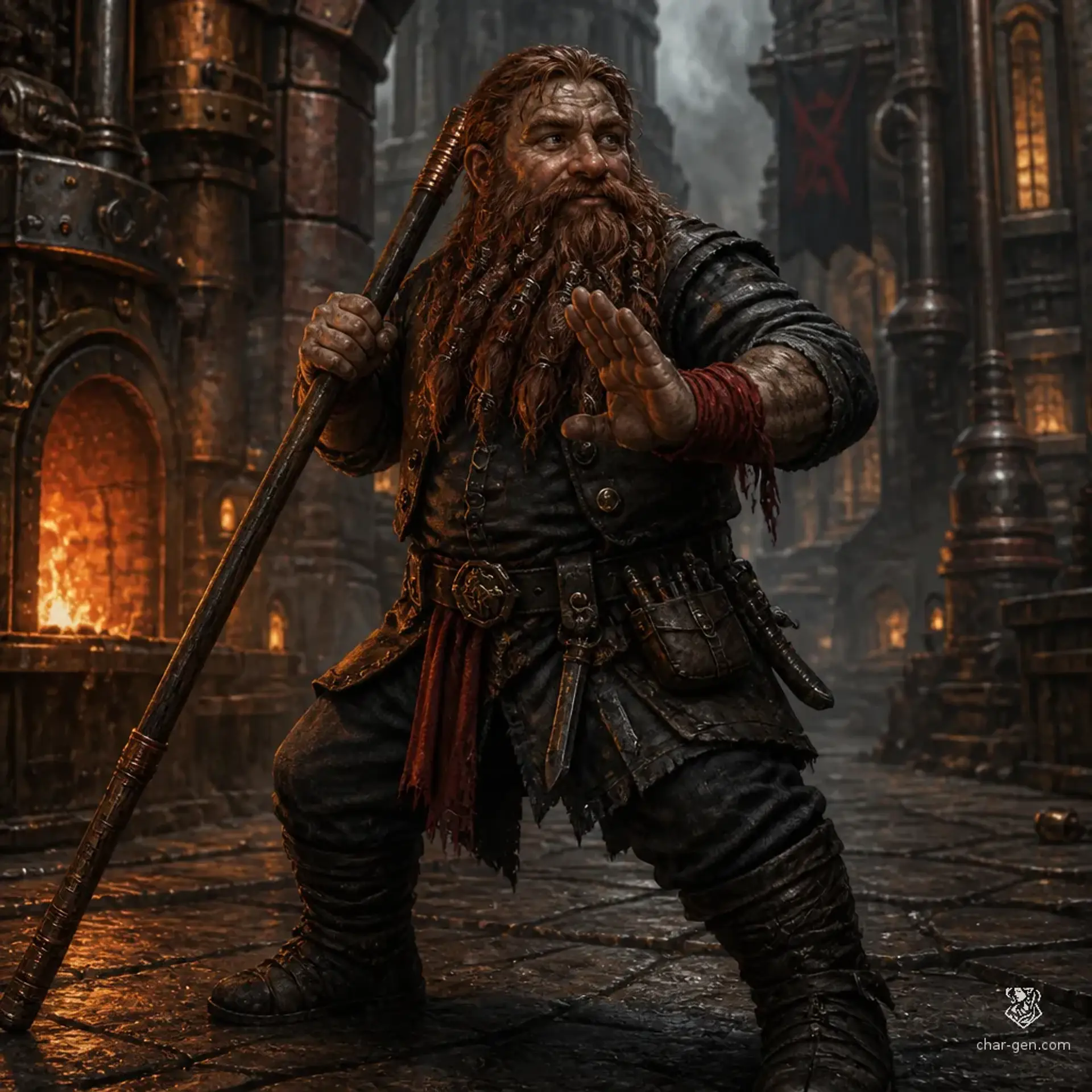 Ark Welder - AI-generated fantasy Character