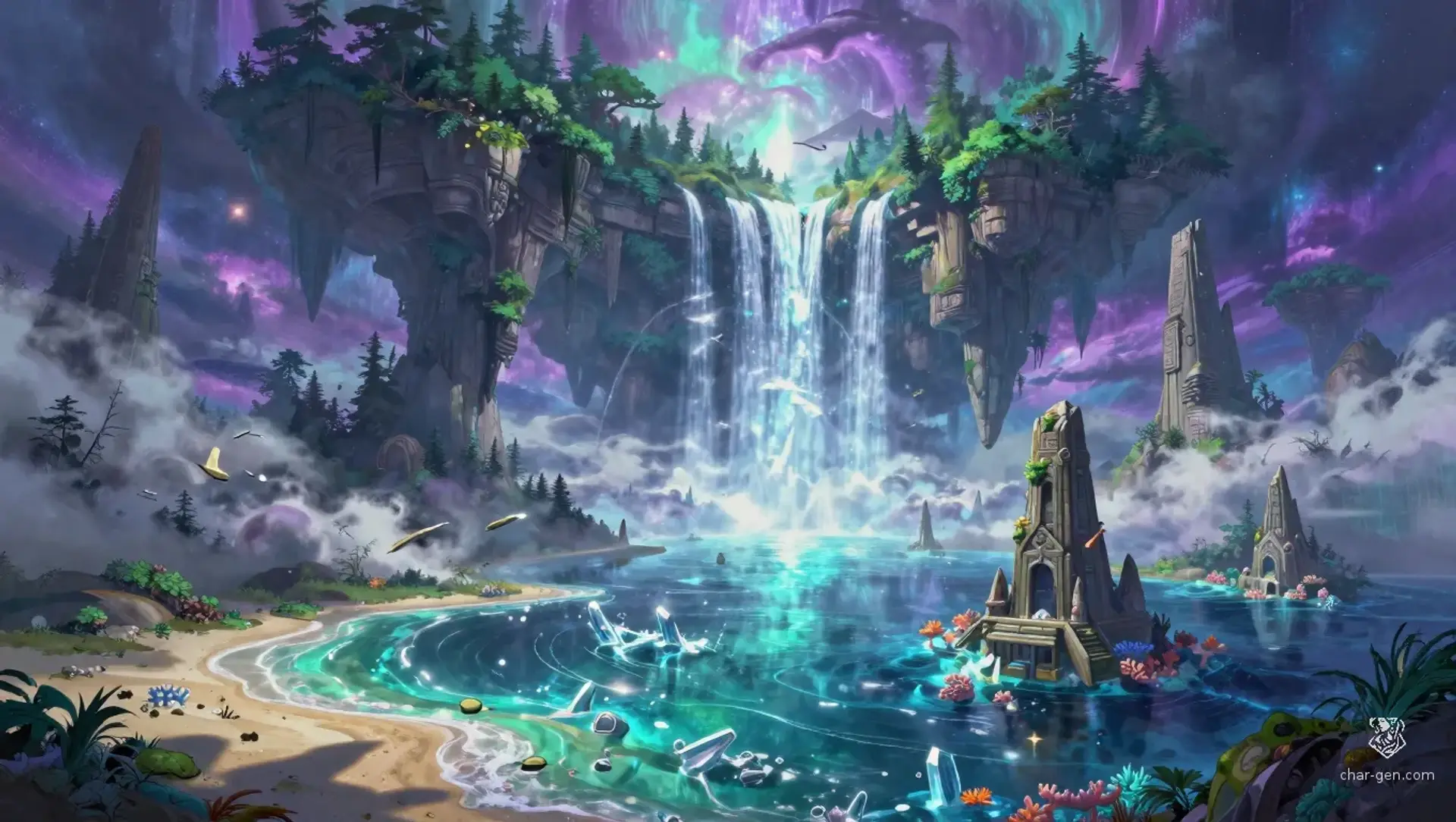 The Celestial Expanse - AI-generated fantasy Region
