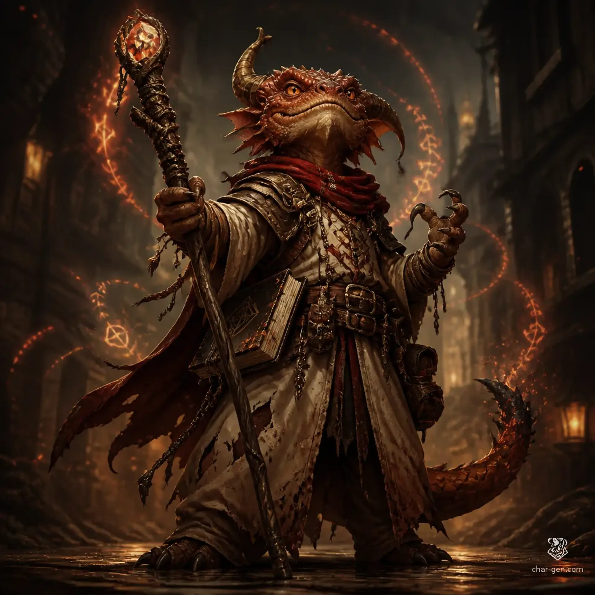 Ignisrax the All-Consuming - AI-generated fantasy Character