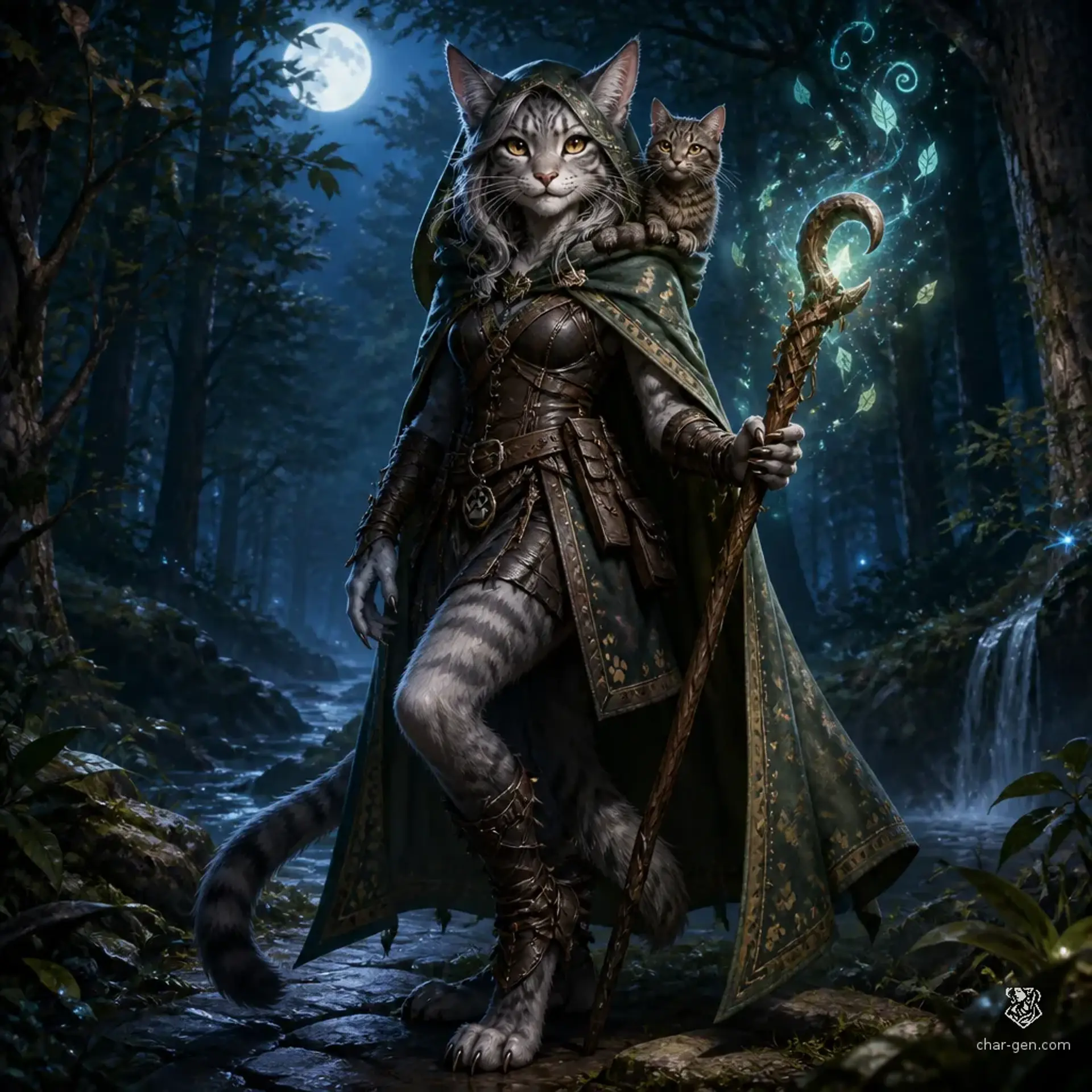 Nimra Moonwhisker - AI-generated fantasy Character