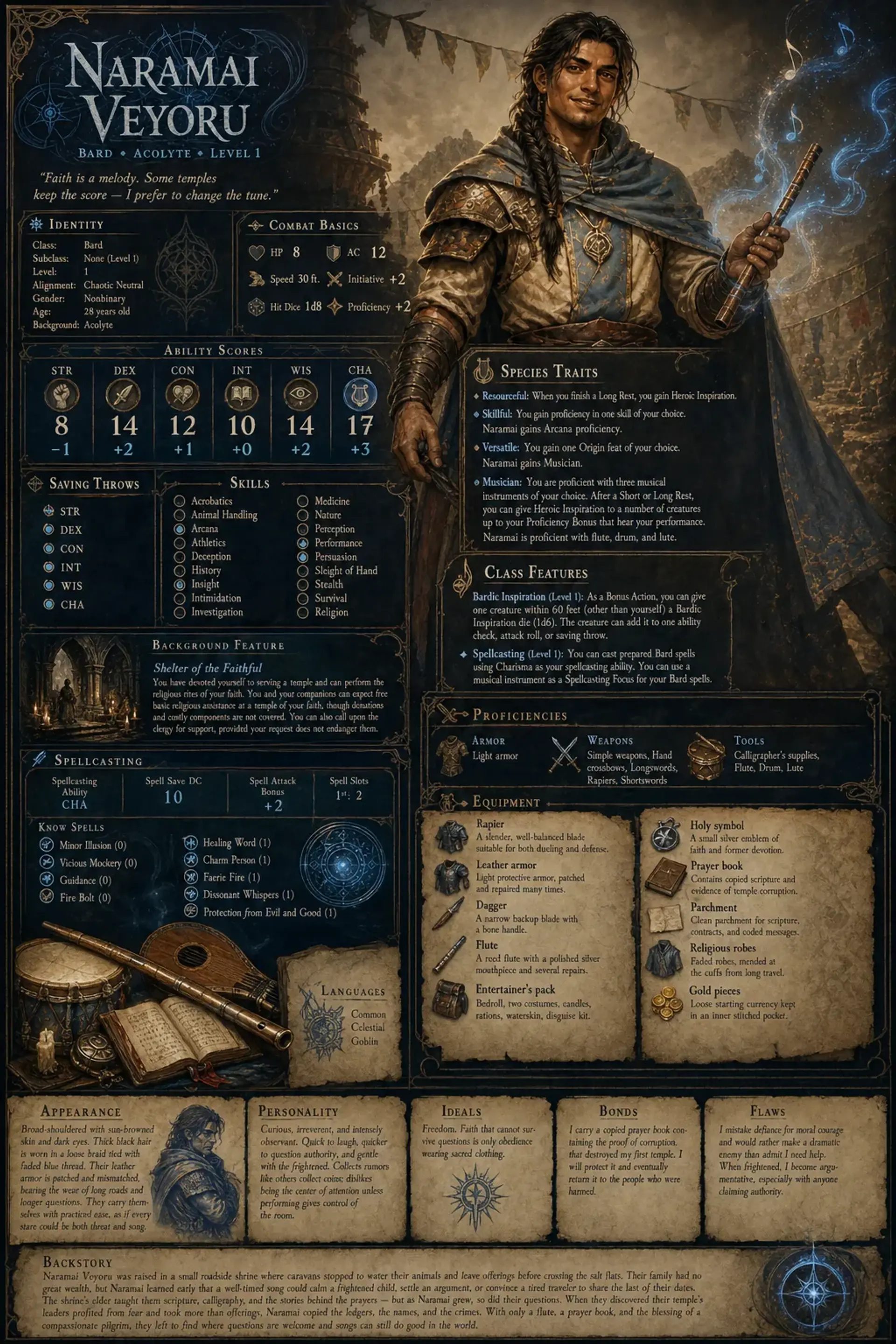 Character Sheet