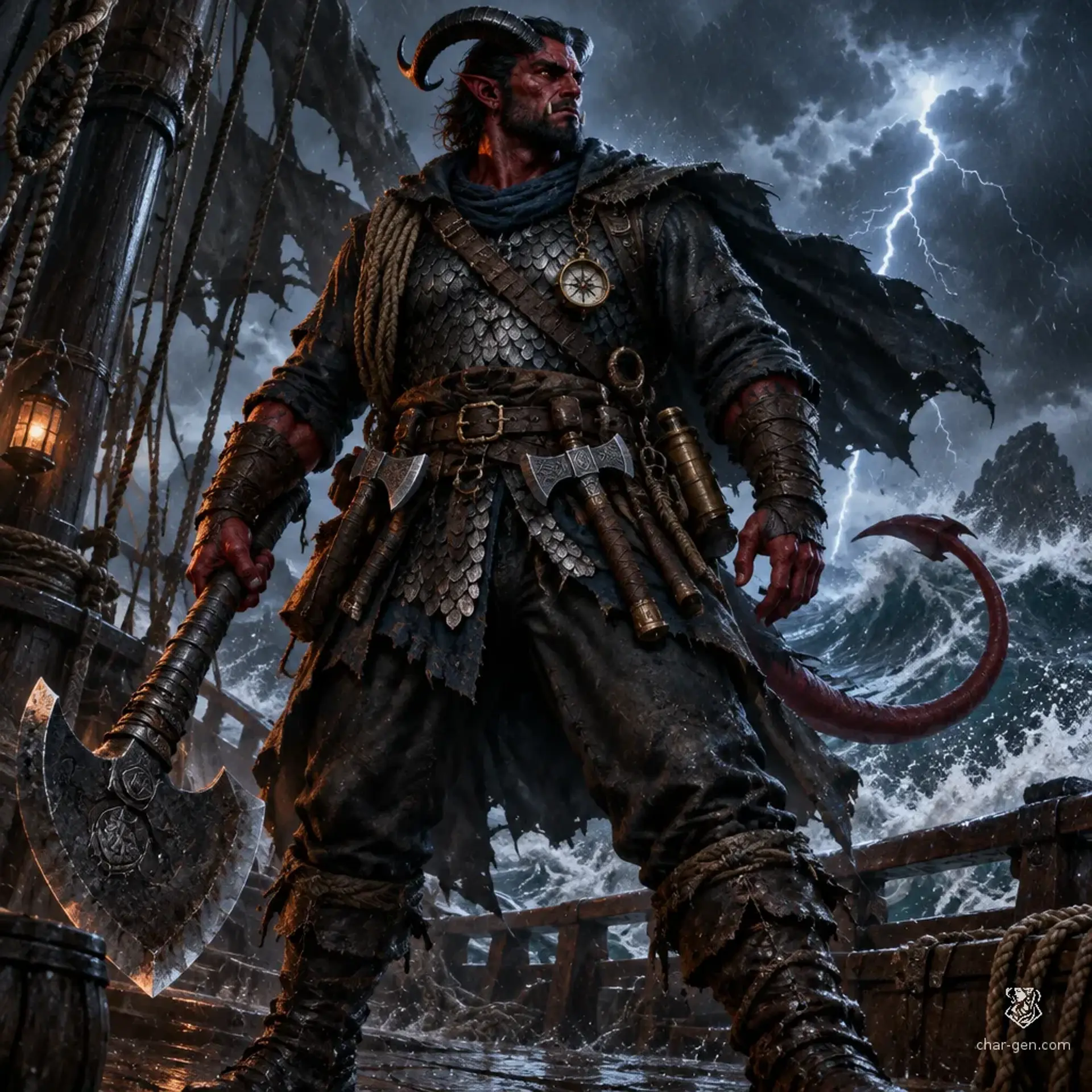 Nyx - AI-generated fantasy Character
