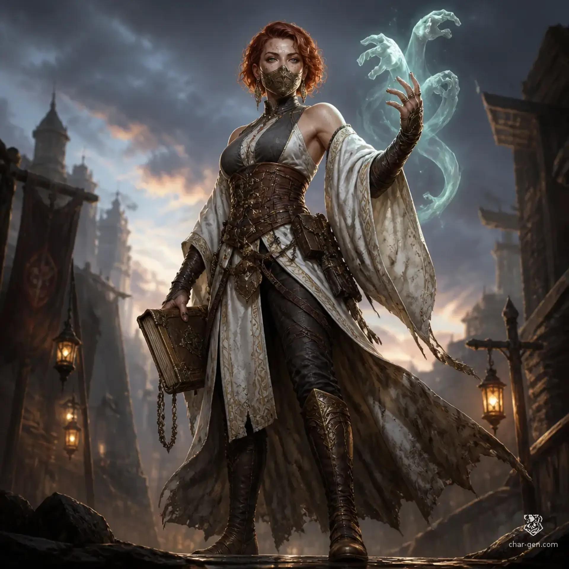 Mara Qazbek - AI-generated fantasy Character