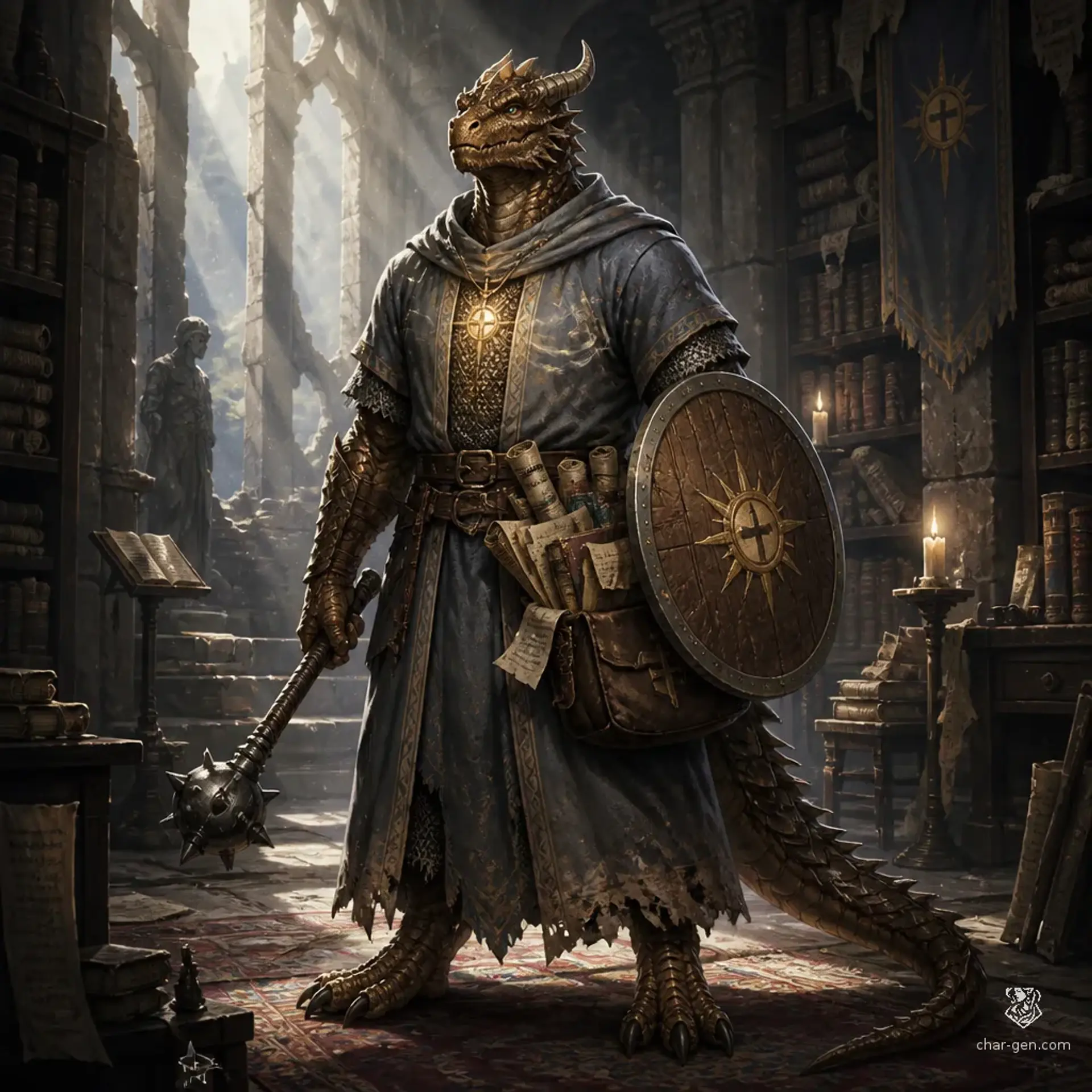 Mazin Vesk - AI-generated fantasy Character
