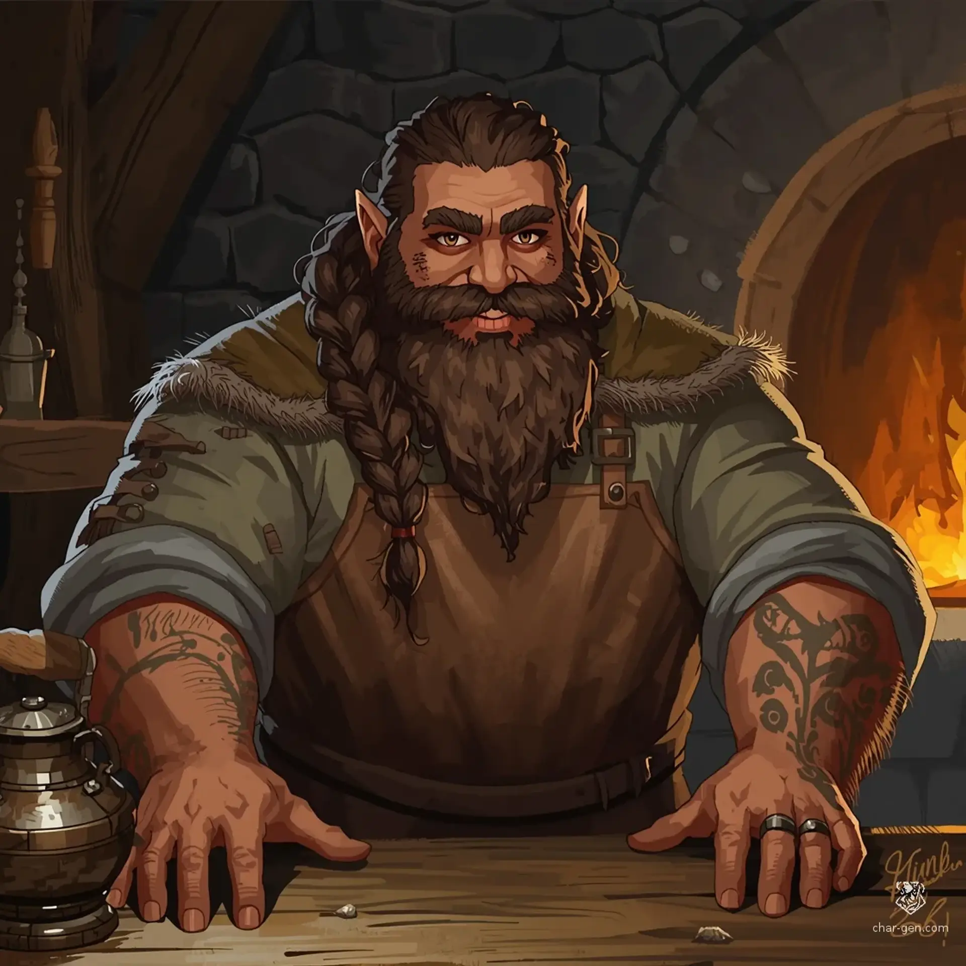 The Broken Chalice - AI-generated fantasy Tavern