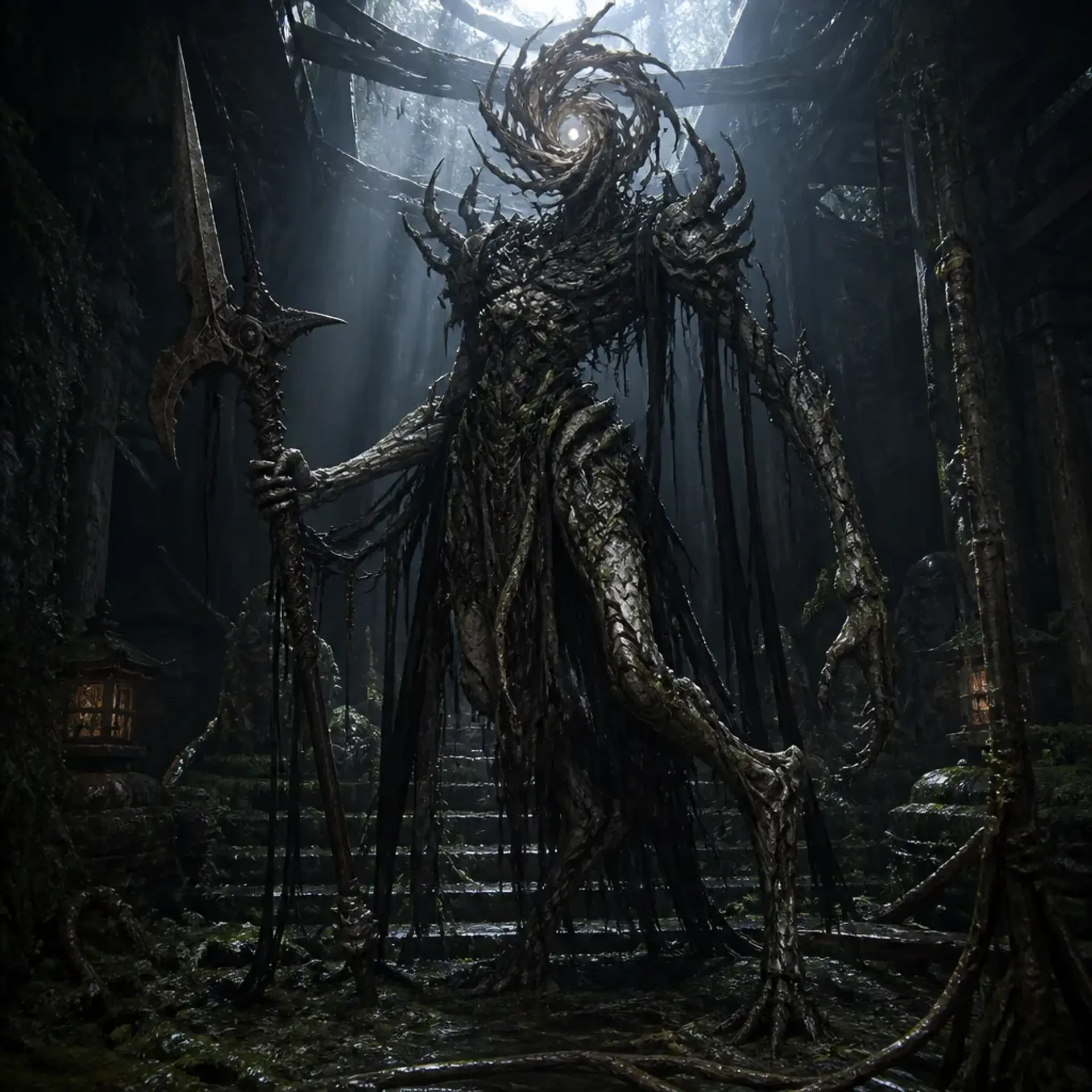 Shadow-Twisted Protector - AI-generated fantasy Monster