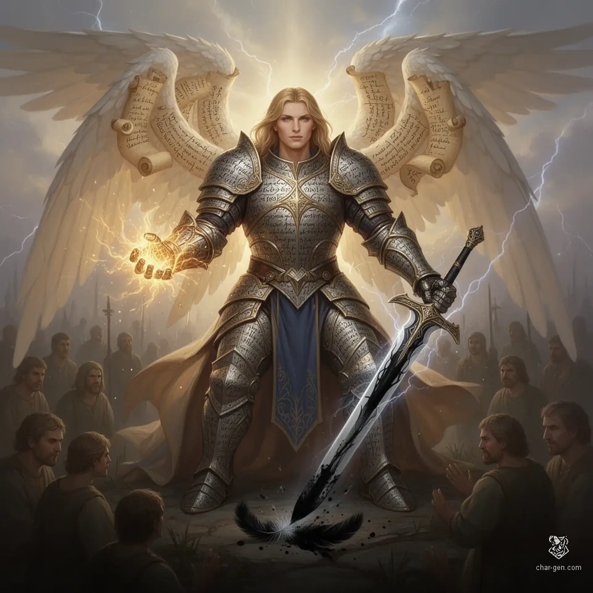 Michael of the High Court - AI-generated fantasy NPC
