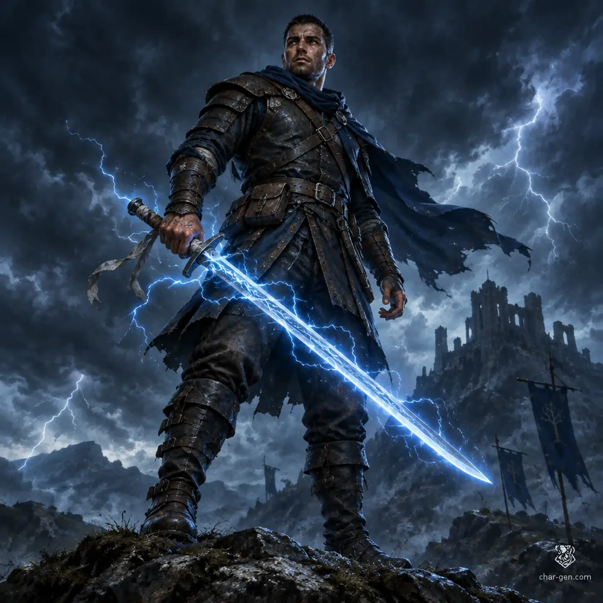 Ezra Shepard - AI-generated fantasy Character