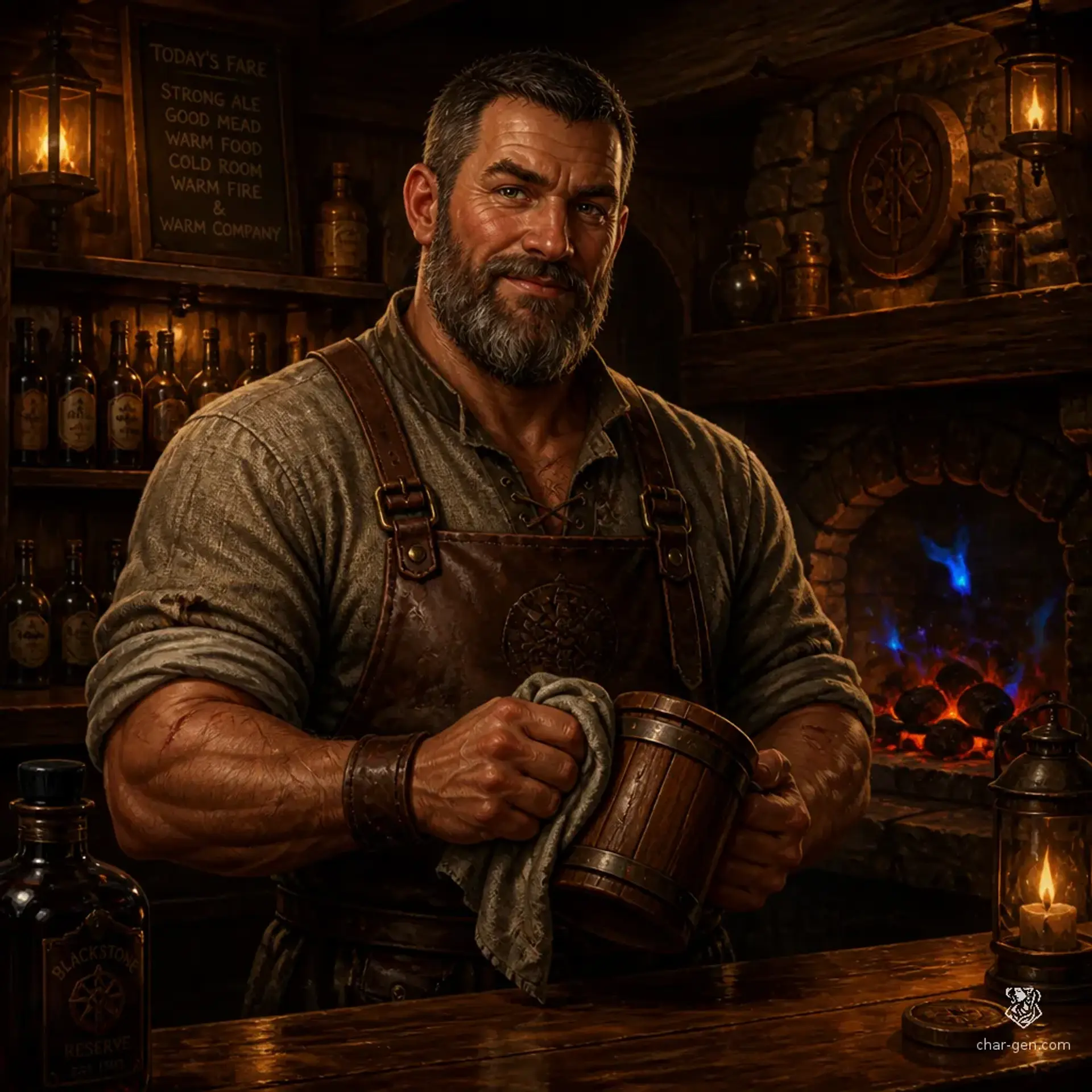 The Valiant Hearth - AI-generated fantasy Tavern
