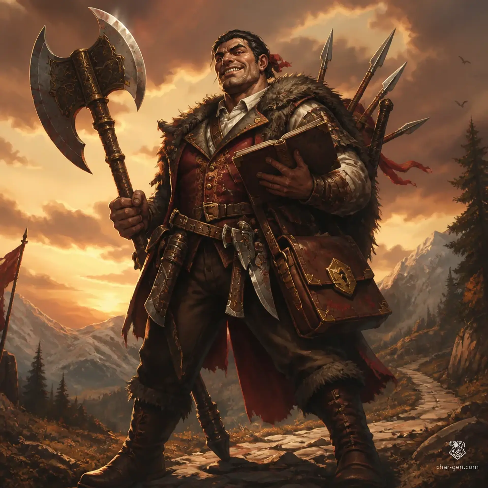 Thunk the Decapitator (Steve) - AI-generated fantasy Character
