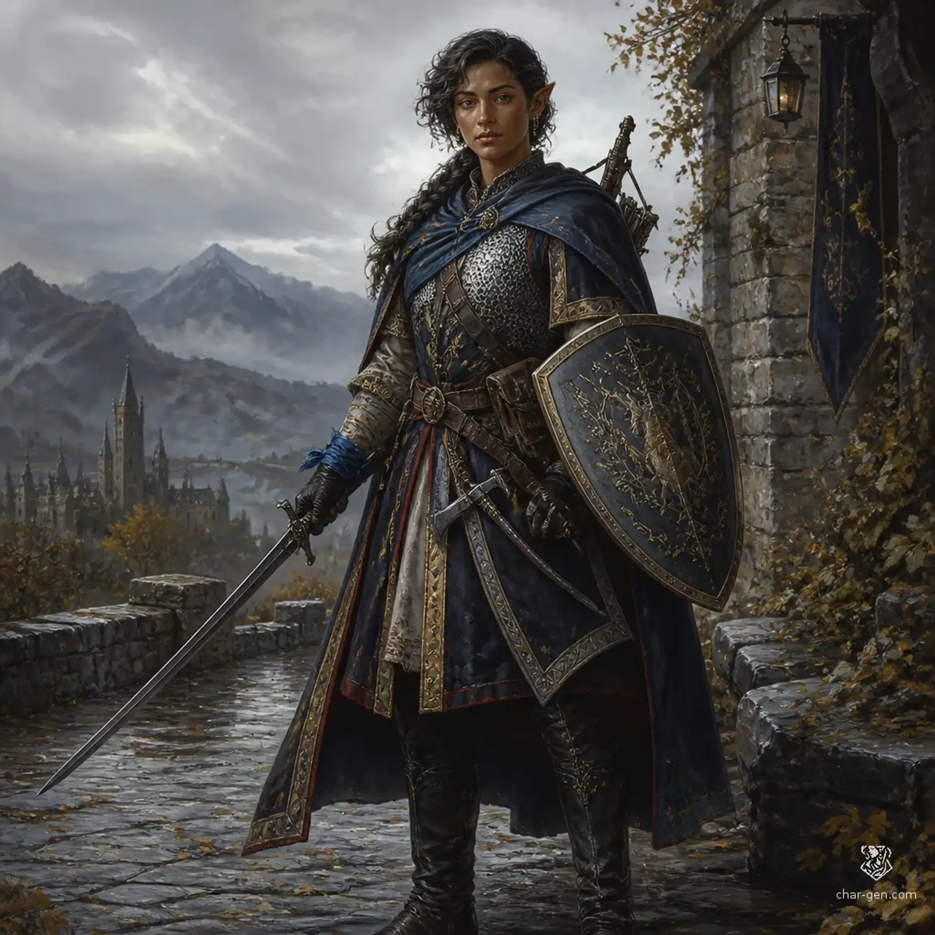 Sahra Veylan - AI-generated fantasy Character