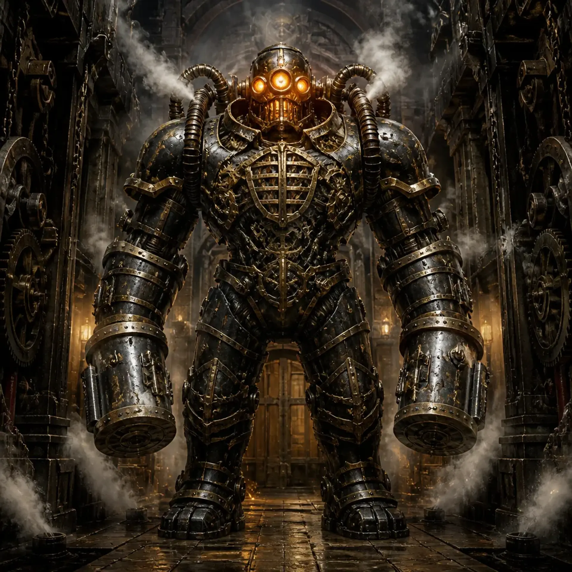 Clockwork Guardian - AI-generated fantasy Monster