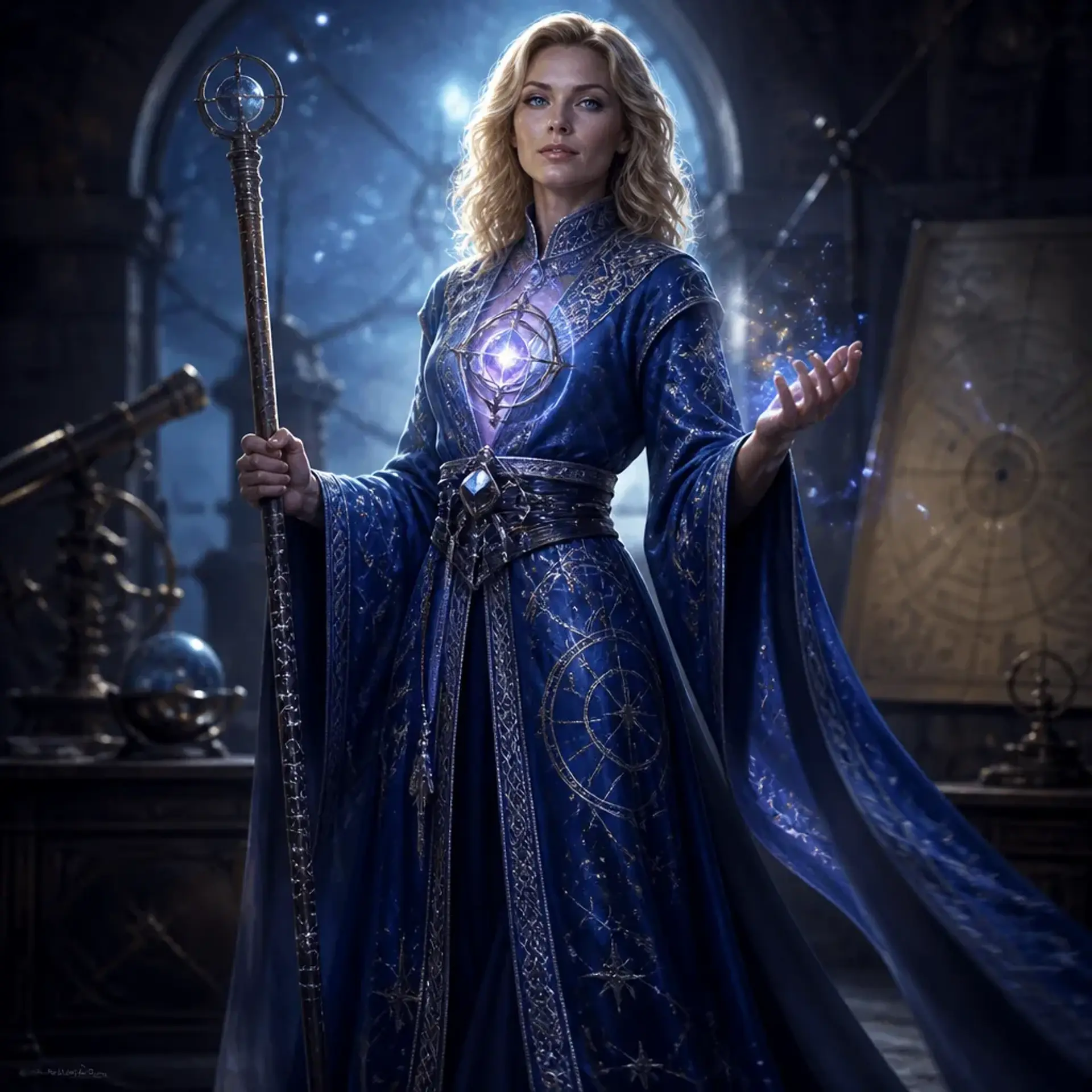 Morgan Vaelastris - AI-generated fantasy Character