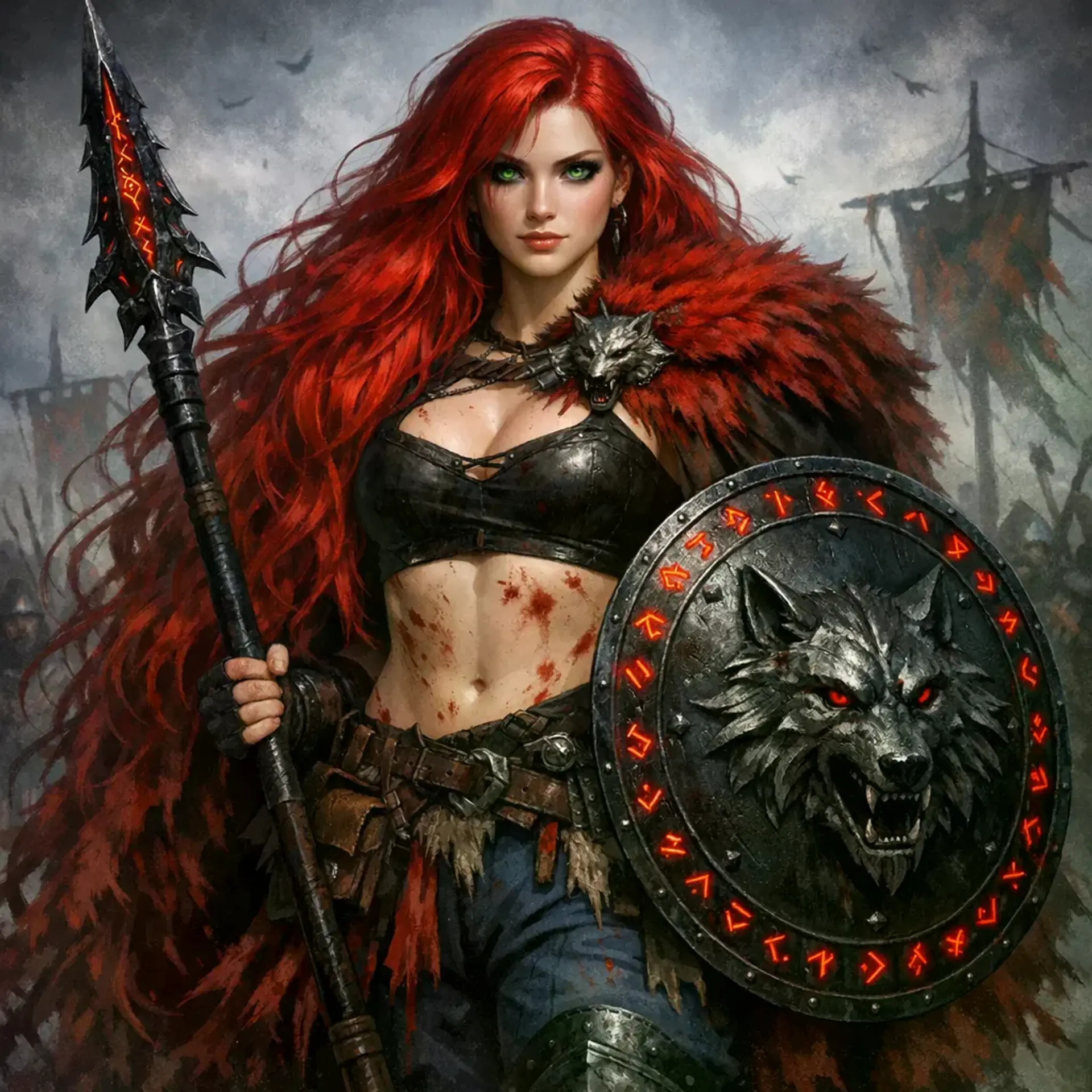 Valkia Blóðúlfur - AI-generated fantasy NPC